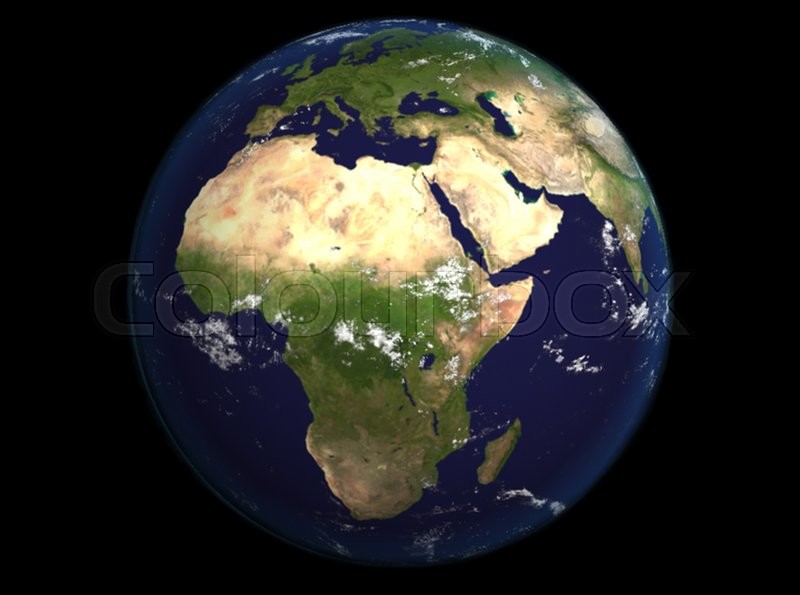 The Earth From Space Showing Europe And Africa Extremely The Earth From Space Showing Europe And Africa Extremely