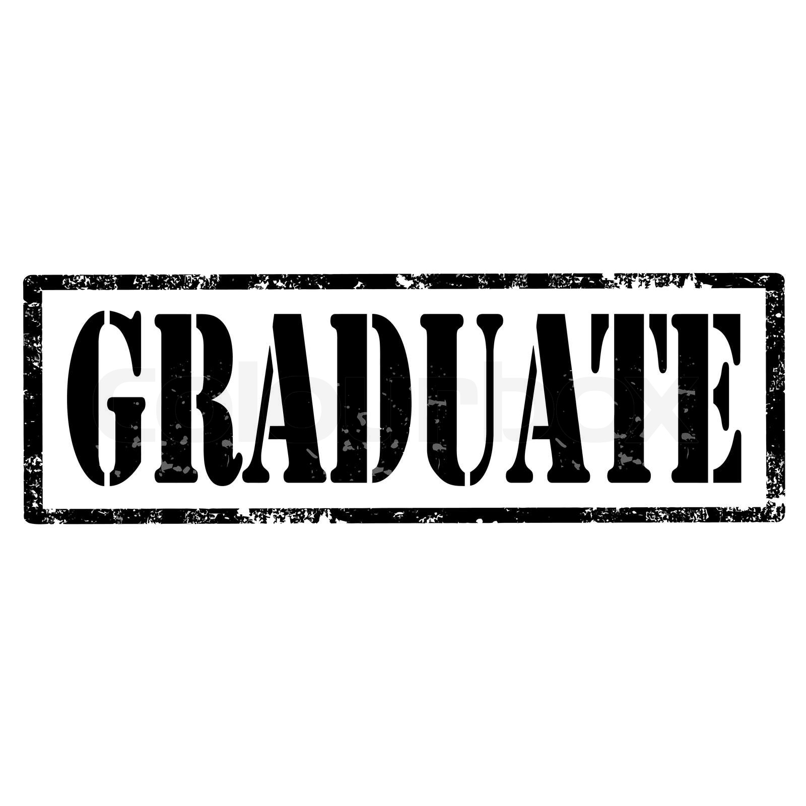 Graduatestamp Stock vector Colourbox