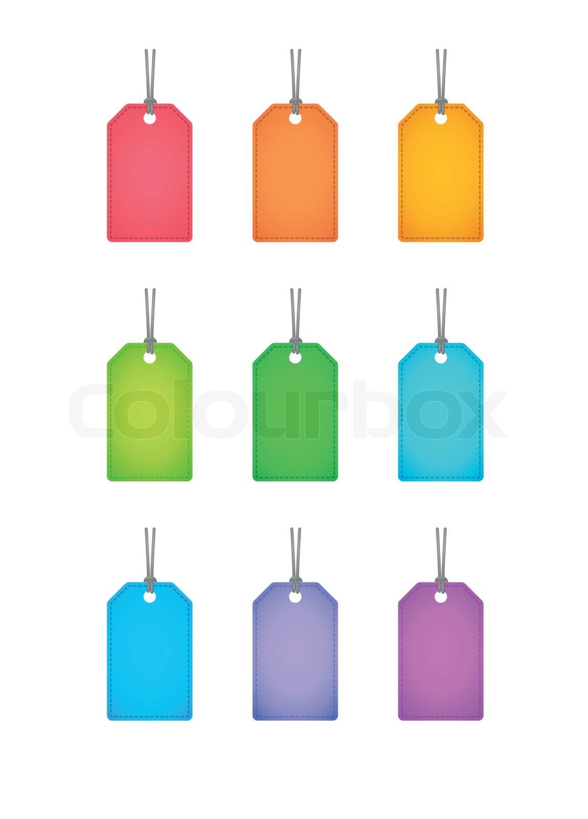 Product label icon set Stock vector Colourbox