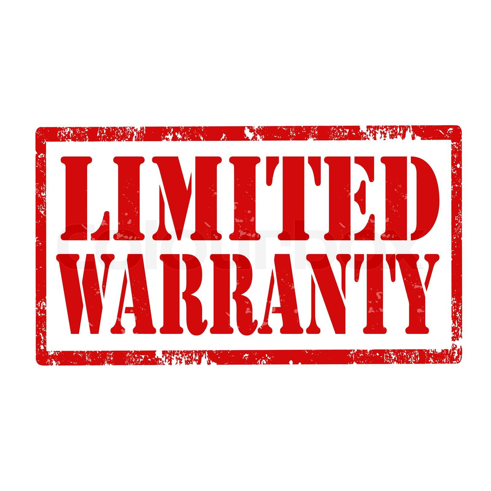 Limited Warrantystamp Stock vector Colourbox