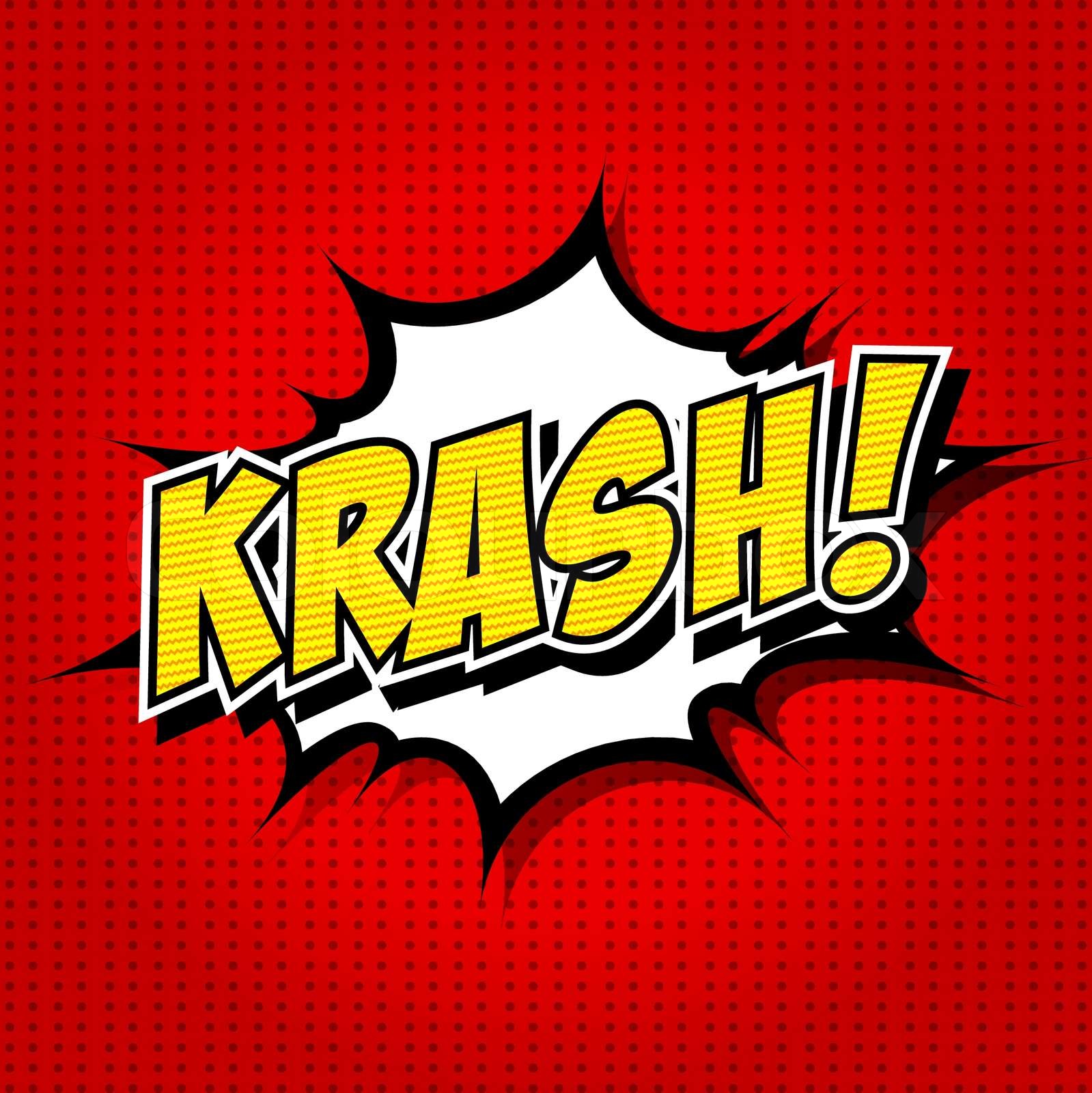 krash! - Comic Speech Bubble, Cartoon. | Stock vector | Colourbox