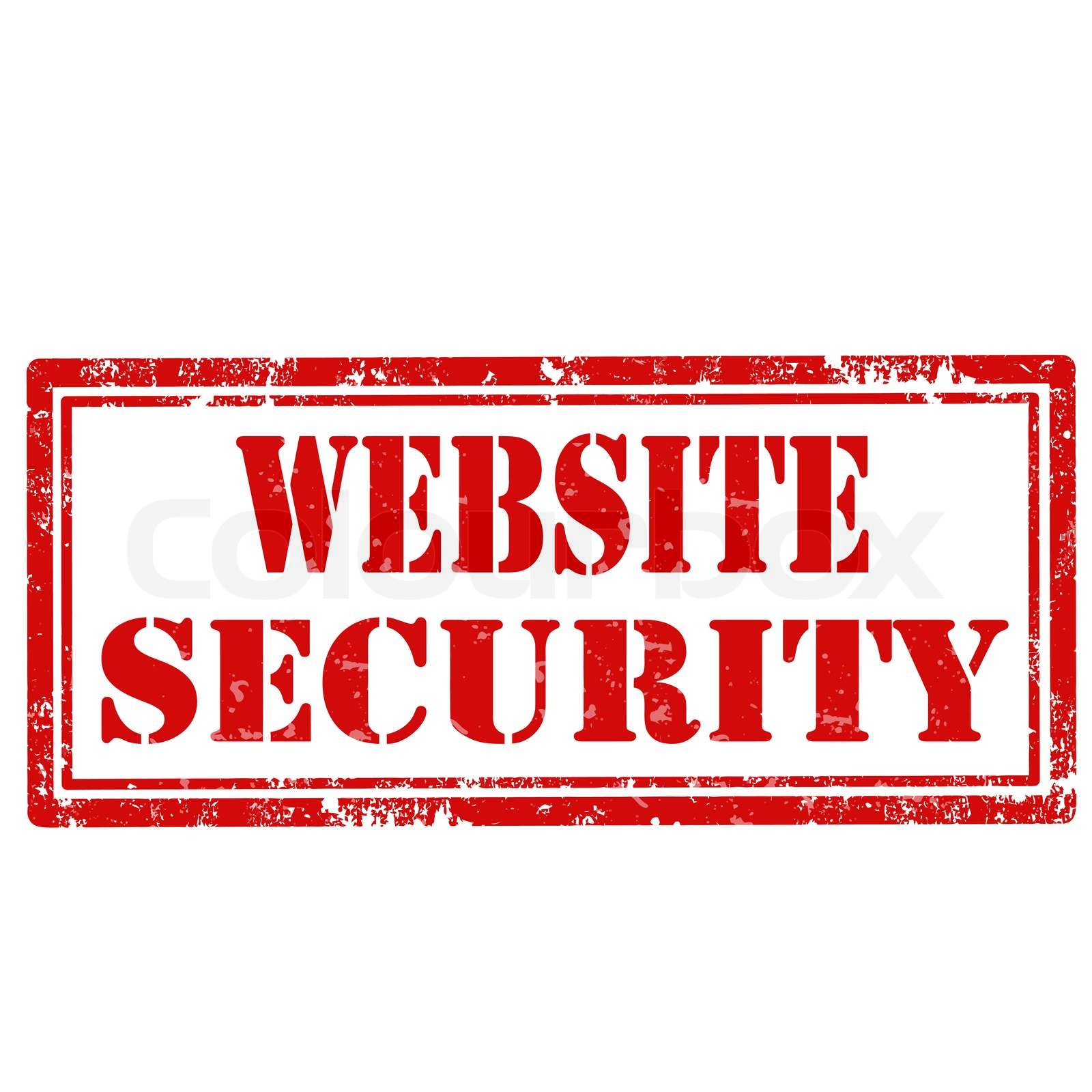 Website security stamp stock vector colourbox