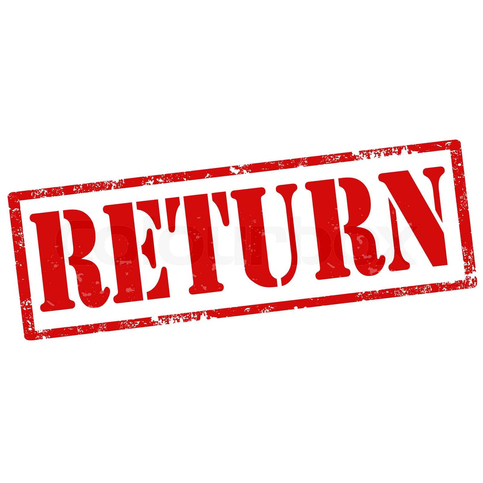 Return-stamp | Stock vector | Colourbox