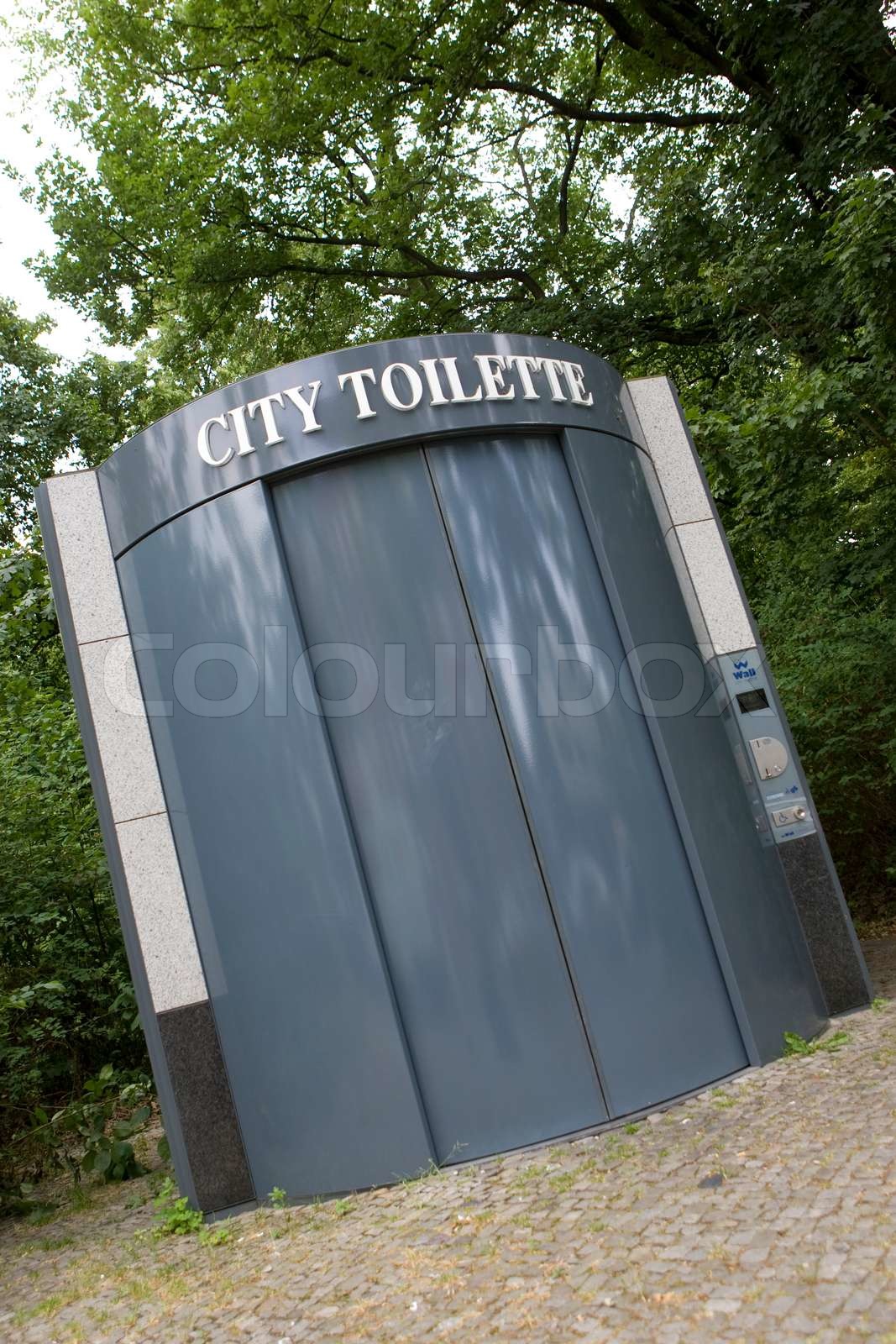 Public toilet in Germany Stock image Colourbox