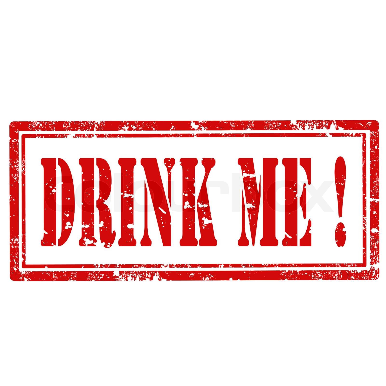 Drink Me !-stamp | Stock vector | Colourbox