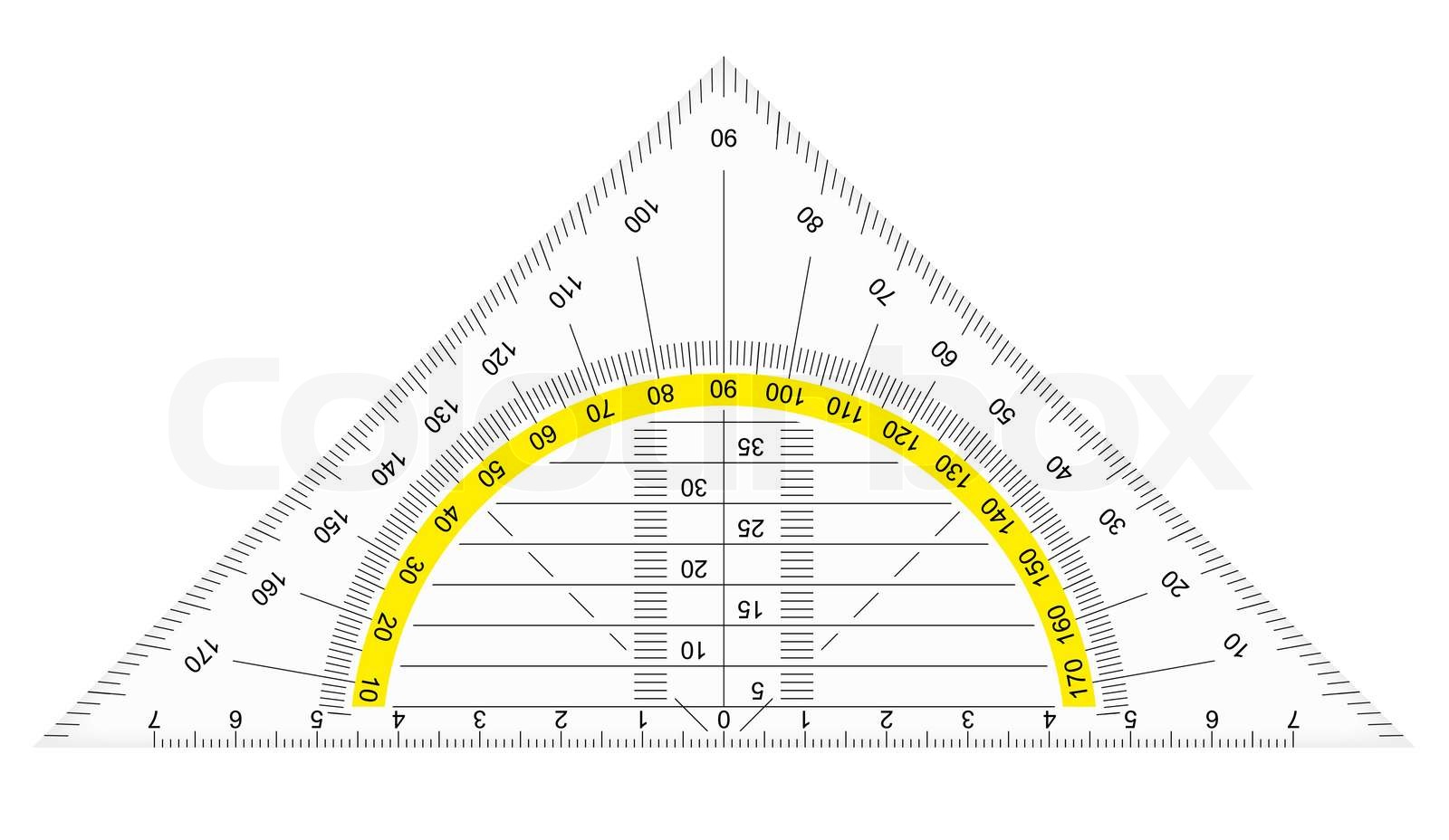 protractor | Stock vector | Colourbox