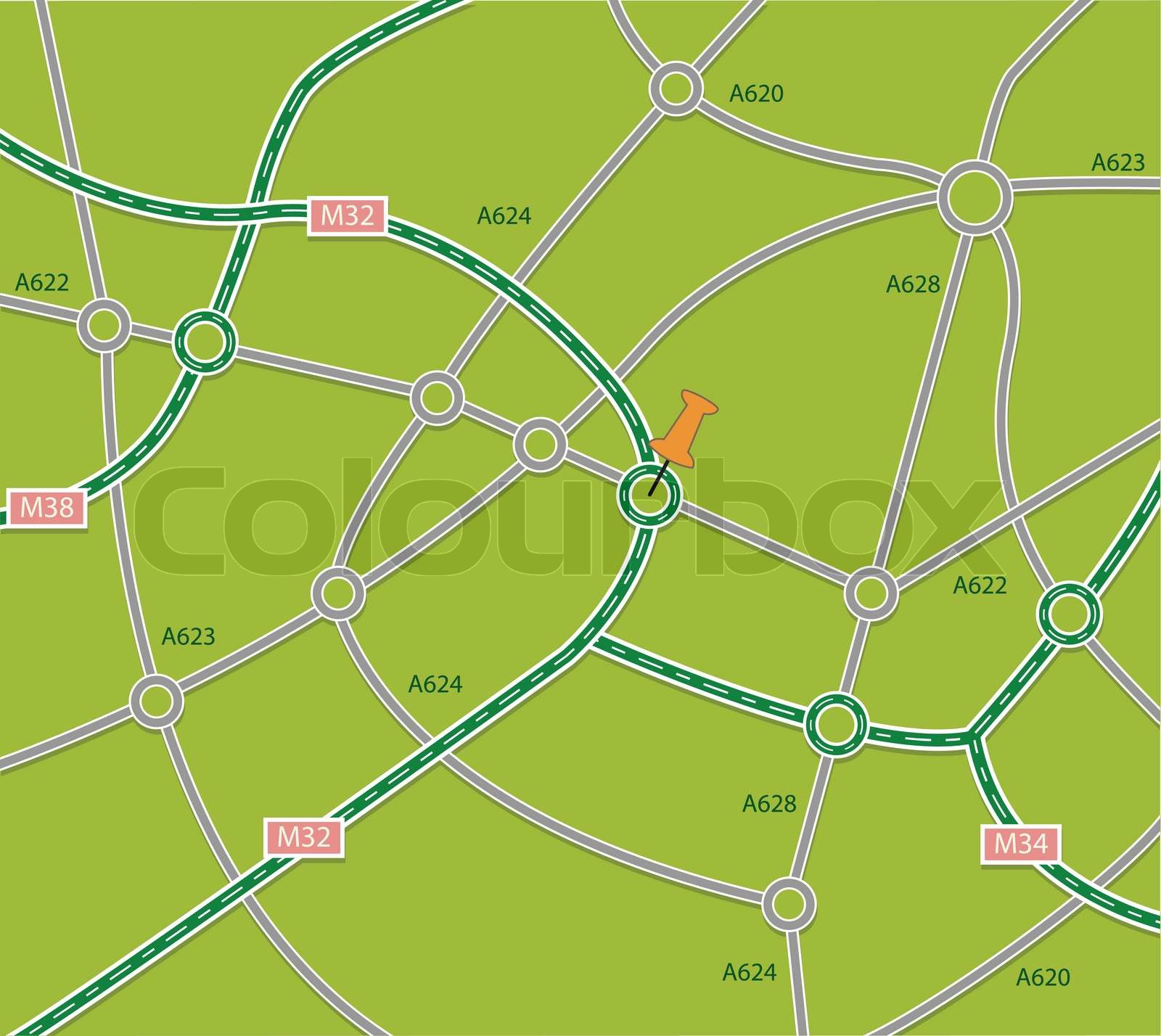 abstrakte Fahrplan StockVektor Colourbox