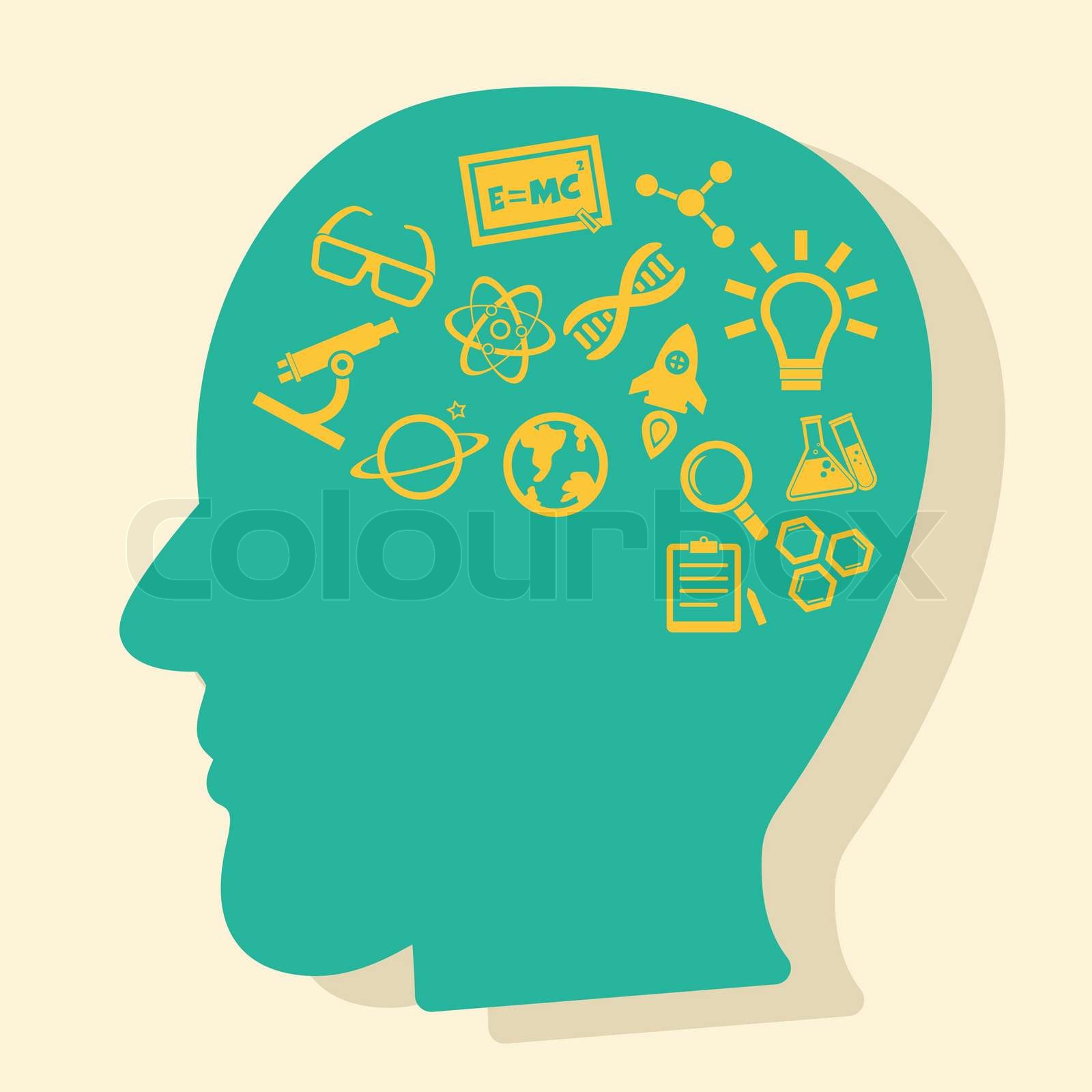 Thinking About Science Stock Vector Colourbox Thinking About Science Stock Vector Colourbox