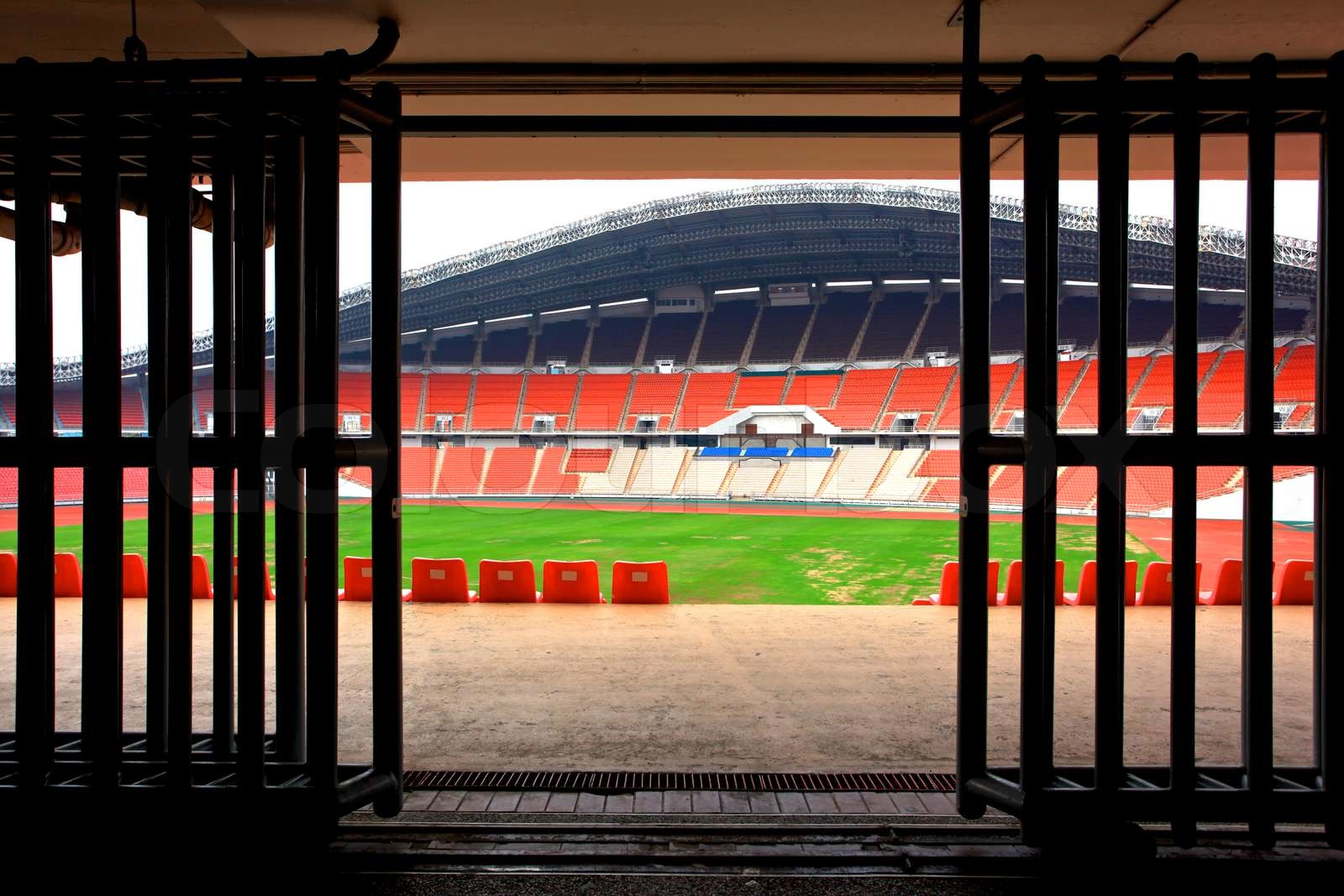 Eingang Stadion Stock Bild Colourbox
