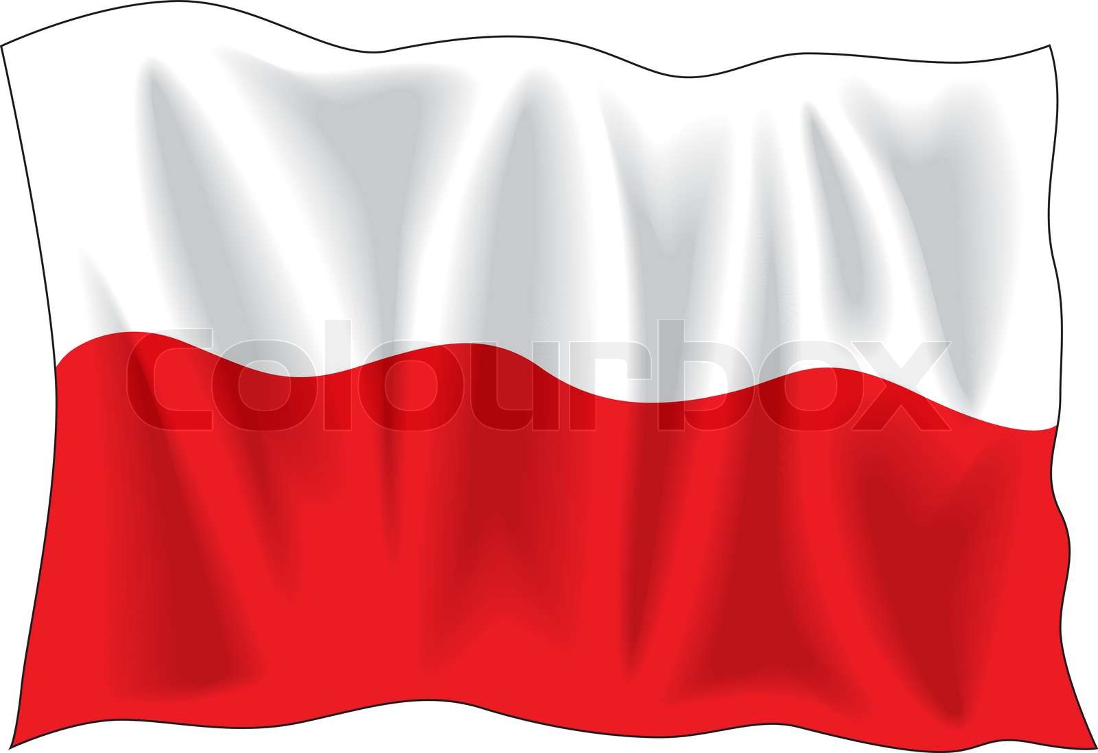 Polen Flagge | Stock-Vektor | Colourbox