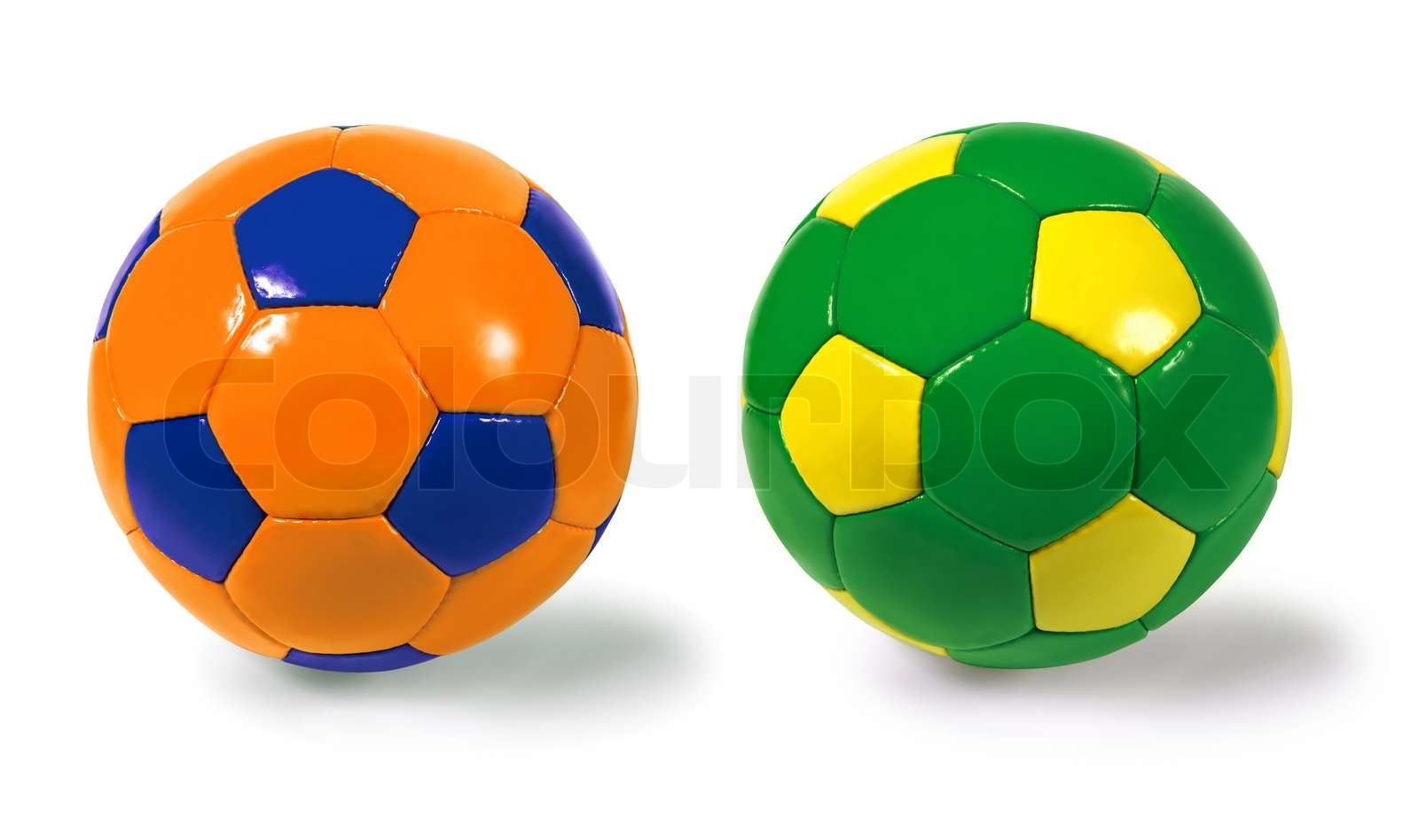 Soccer balls Stock image Colourbox