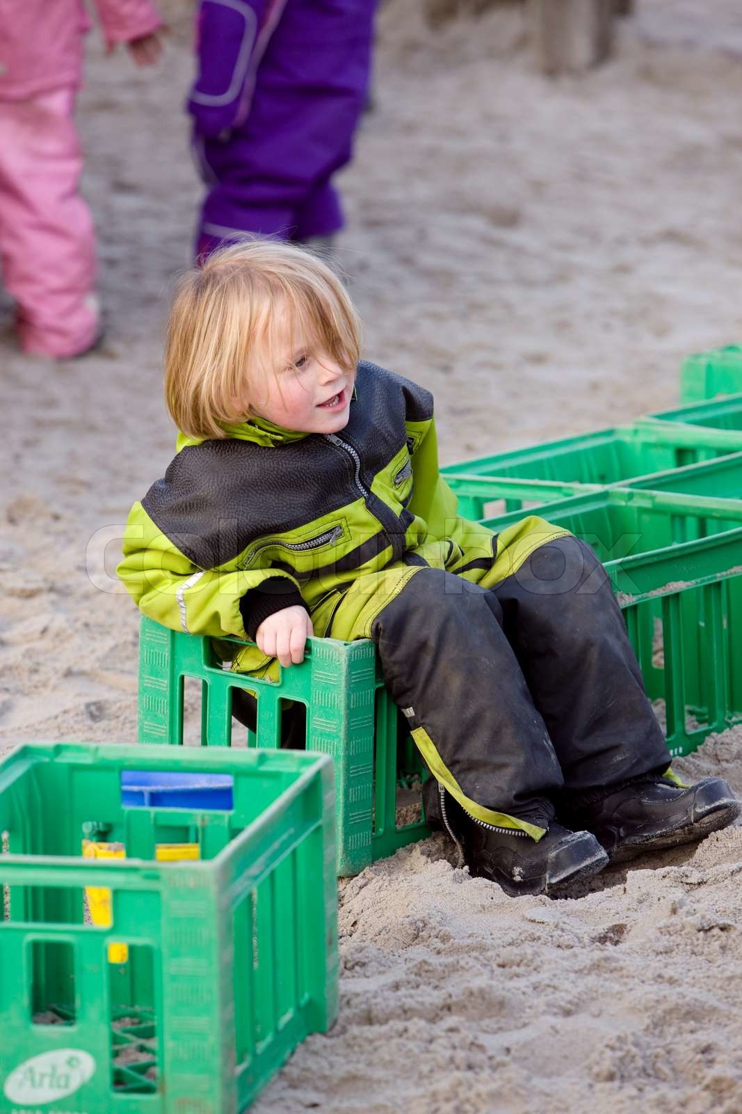 Children playing outside | Stock image | Colourbox