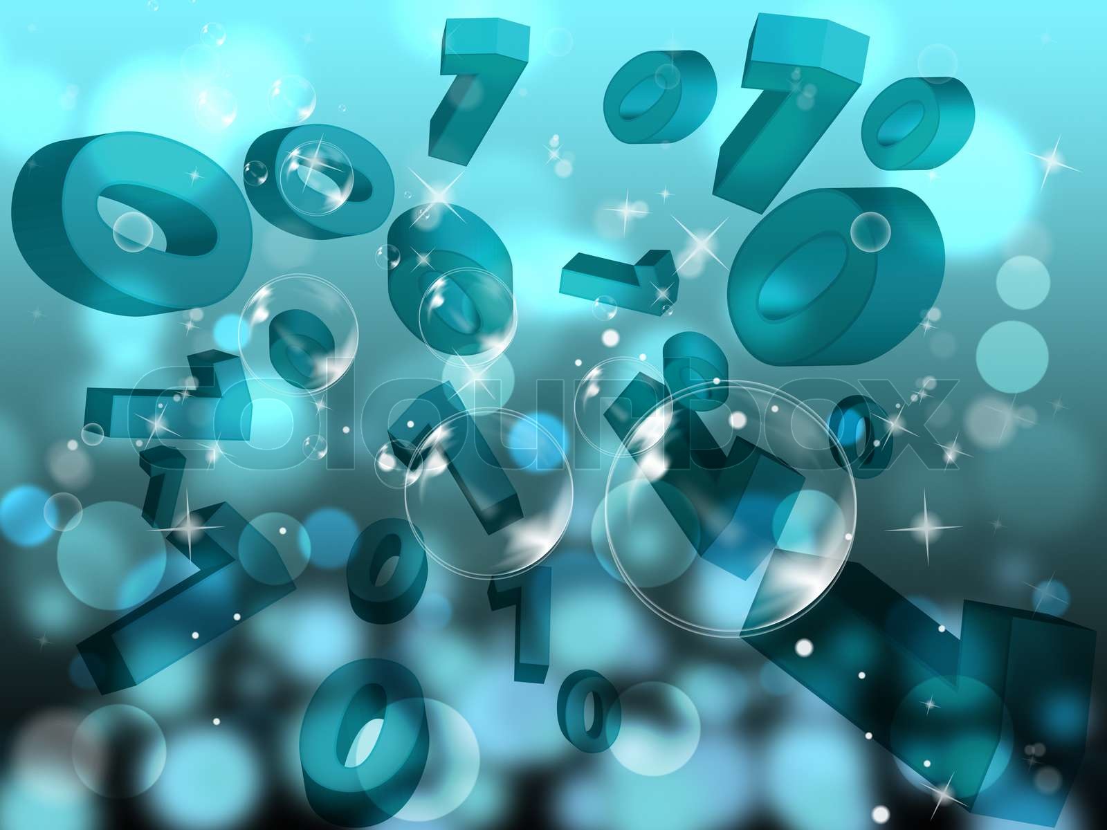 0 (null) ein Hintergrund zeigt Netzwerk-Binary und Codierung | Stock ...