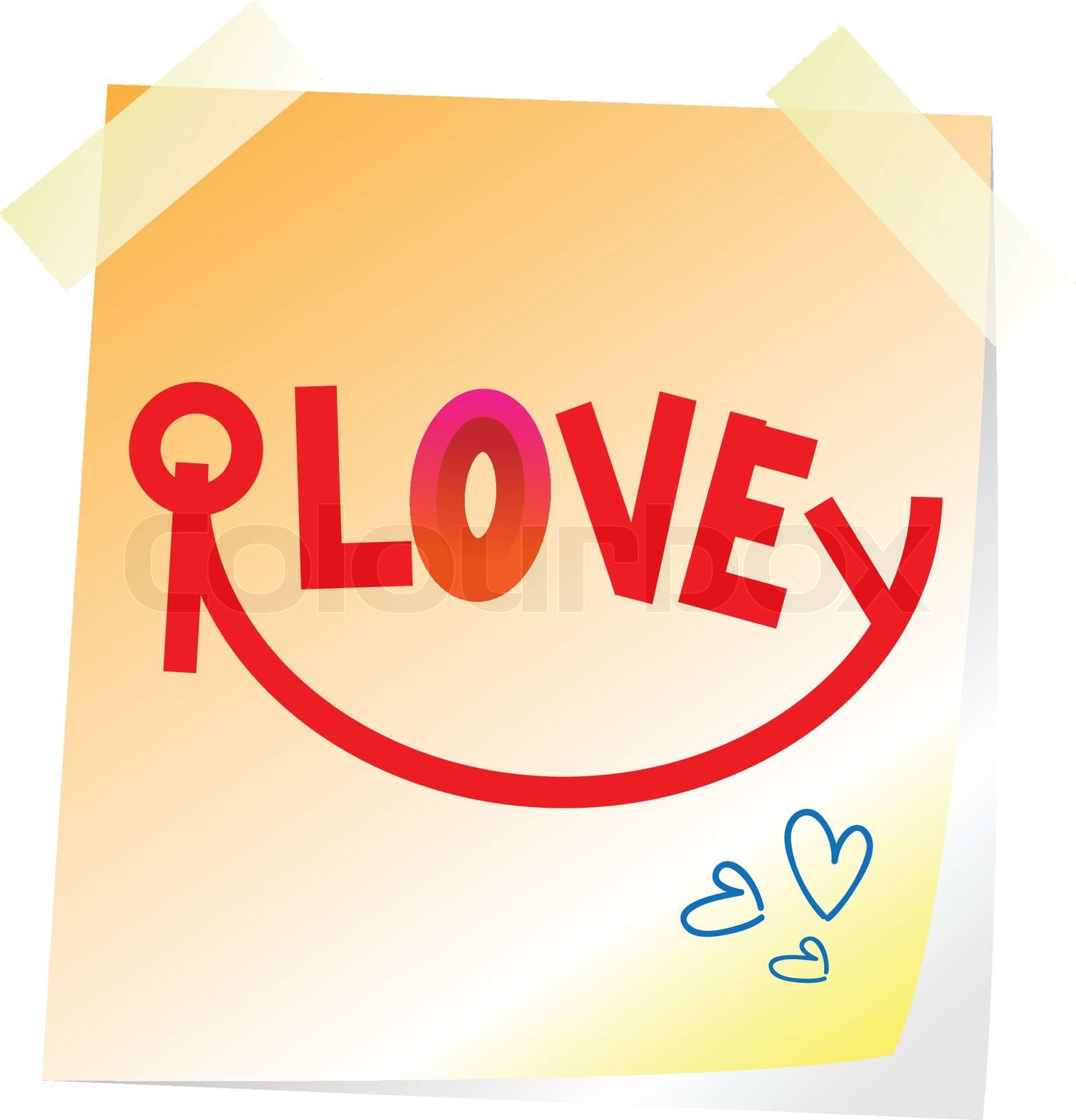 i love you sign | Stock vector | Colourbox