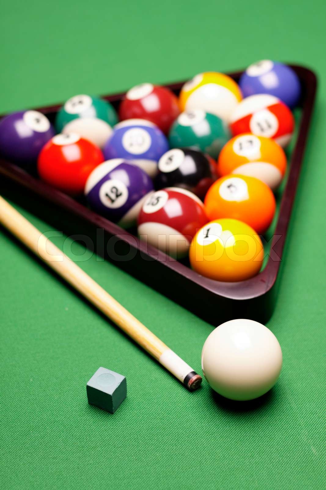 Billiard game! Stock image Colourbox