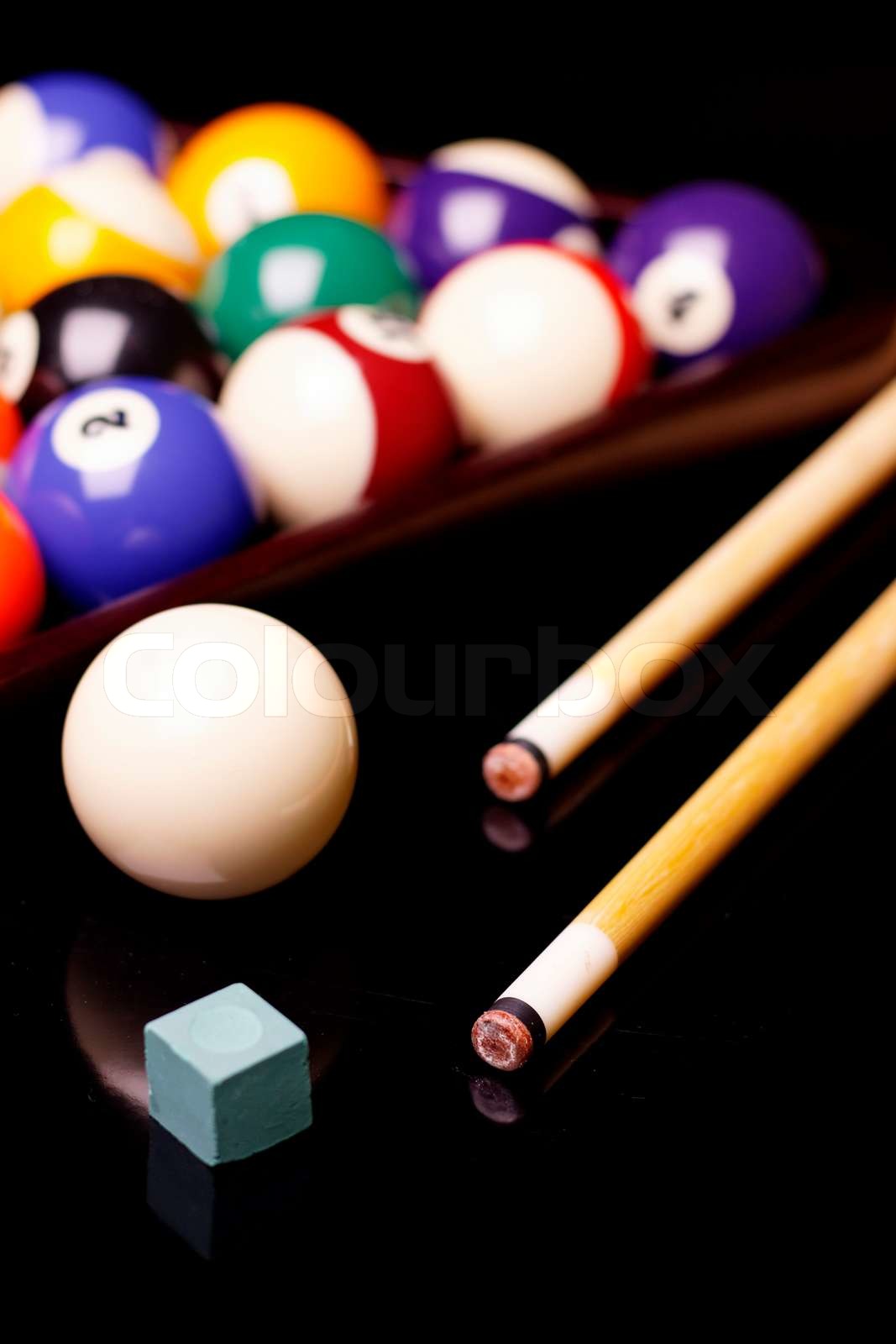 Billiard game! Stock image Colourbox