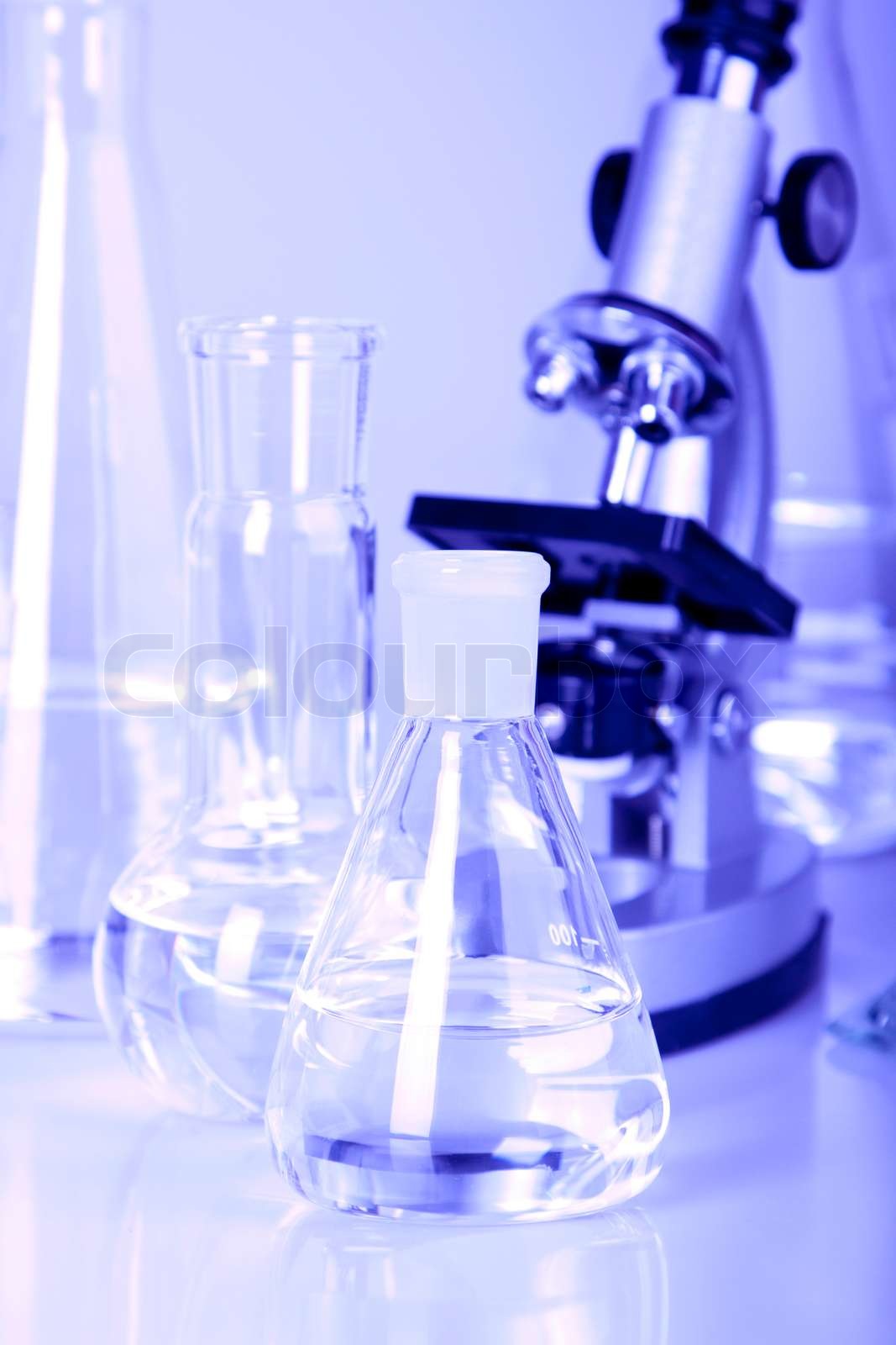 Laboratory stuff Stock image Colourbox