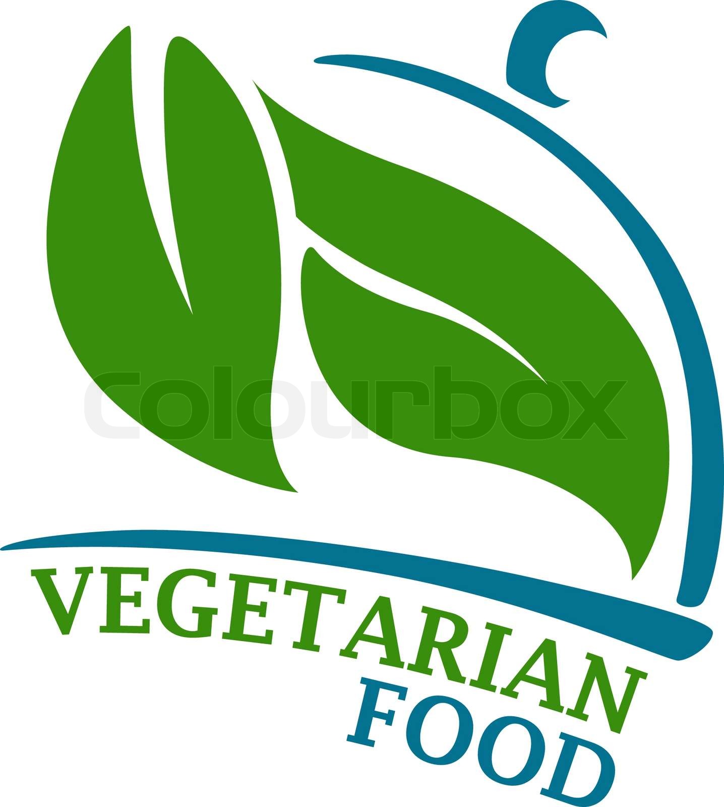 Vegetarian Restaurant symbol | Stock vector | Colourbox