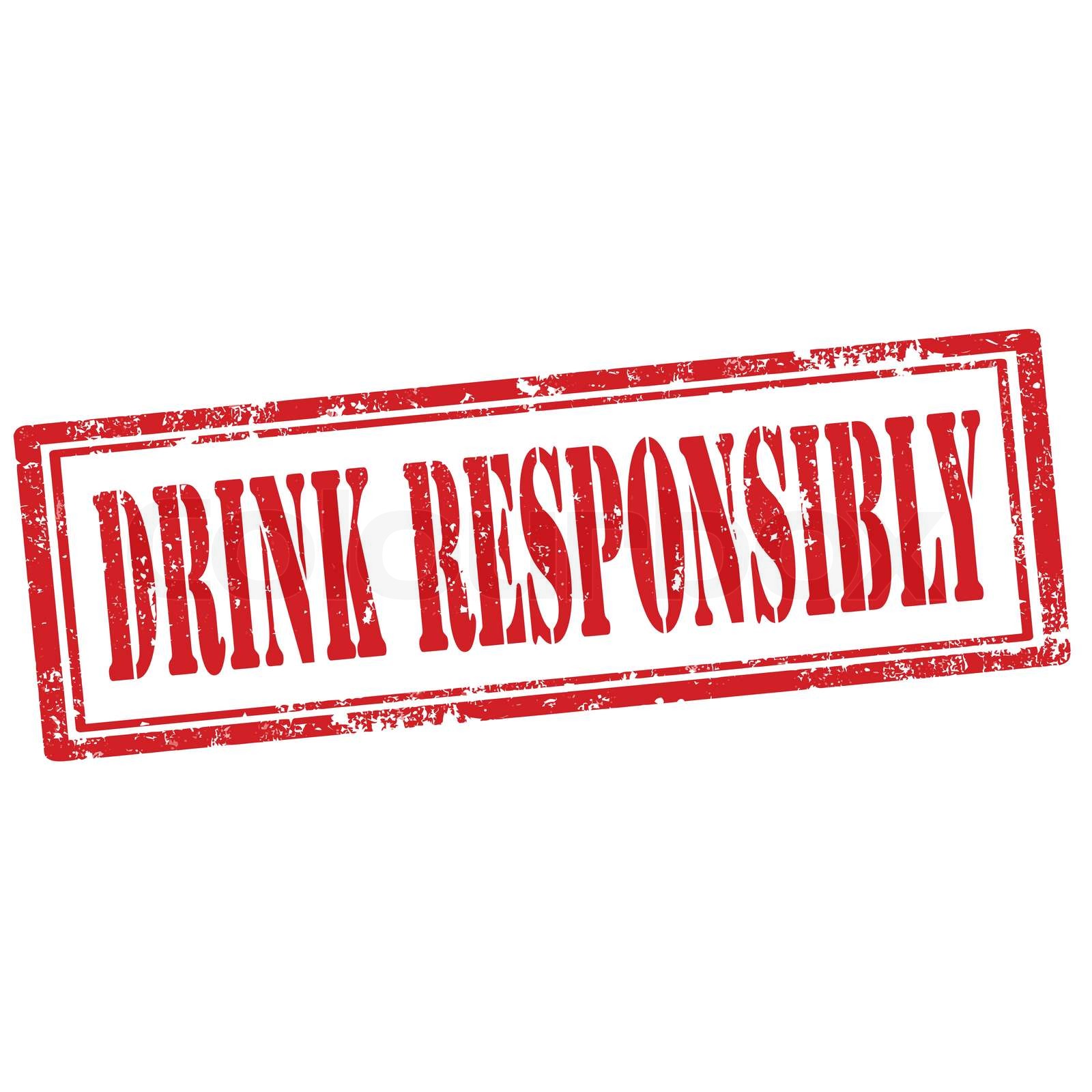 Drink Responsiblystamp Stock vector Colourbox