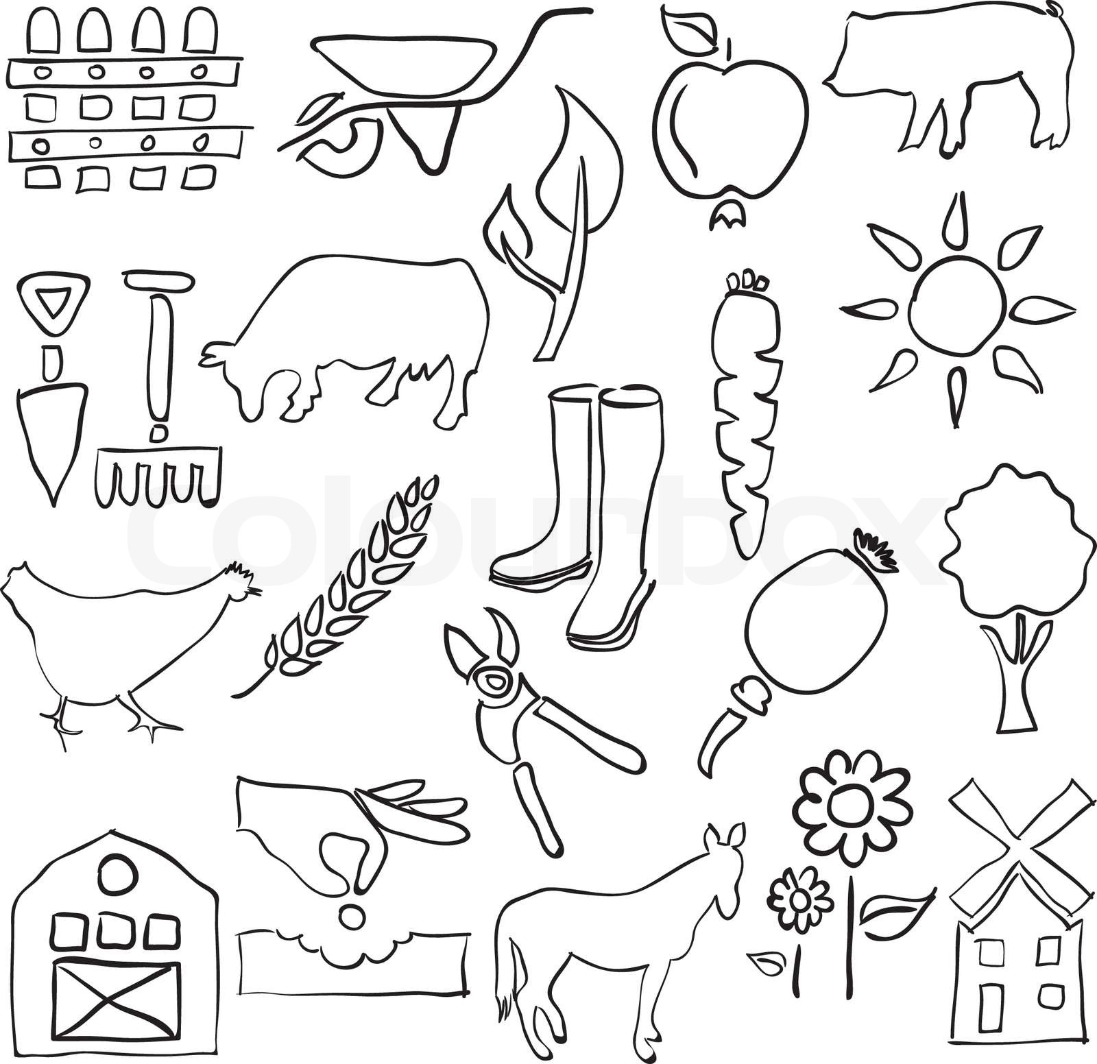  Bauernhof Skizze Bilder 