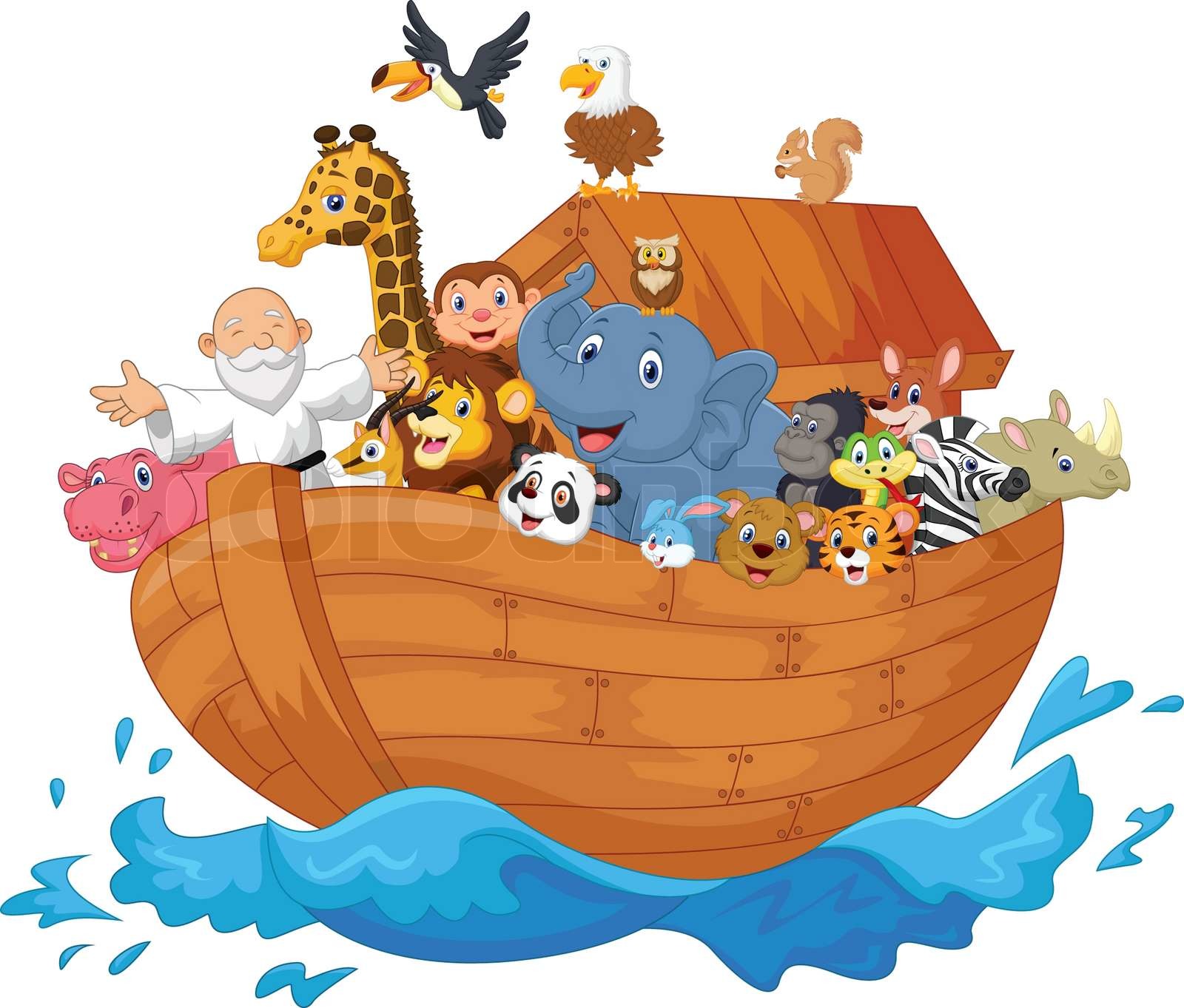 Noah Ark Cartoon Stock Vector Colourbox