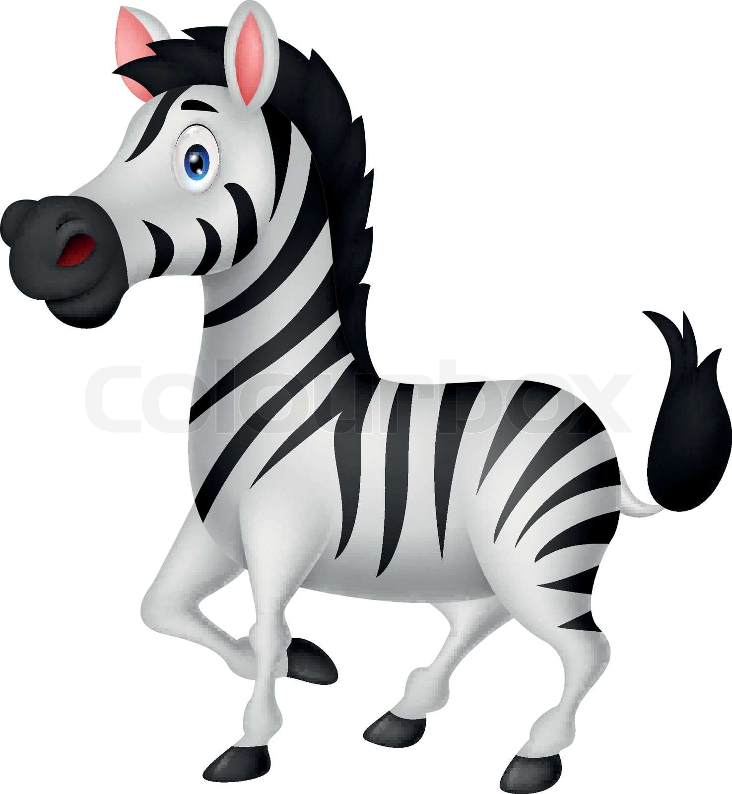 Zebra-cartoon | Stock-Vektor | Colourbox