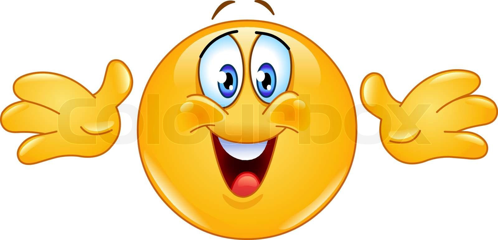 Hug emoticon Stock vector Colourbox