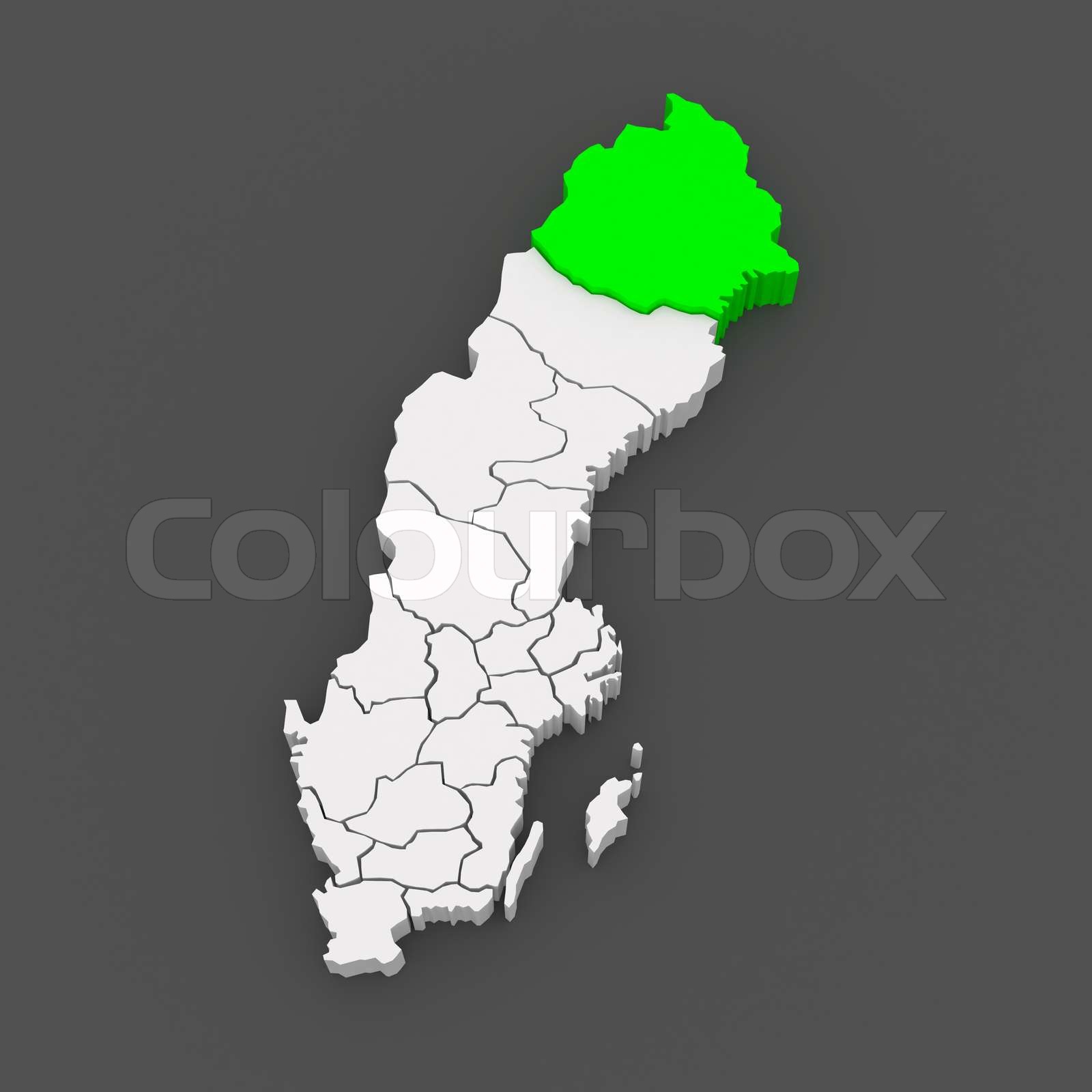 Map of Lulea. Sweden. | Stock image | Colourbox