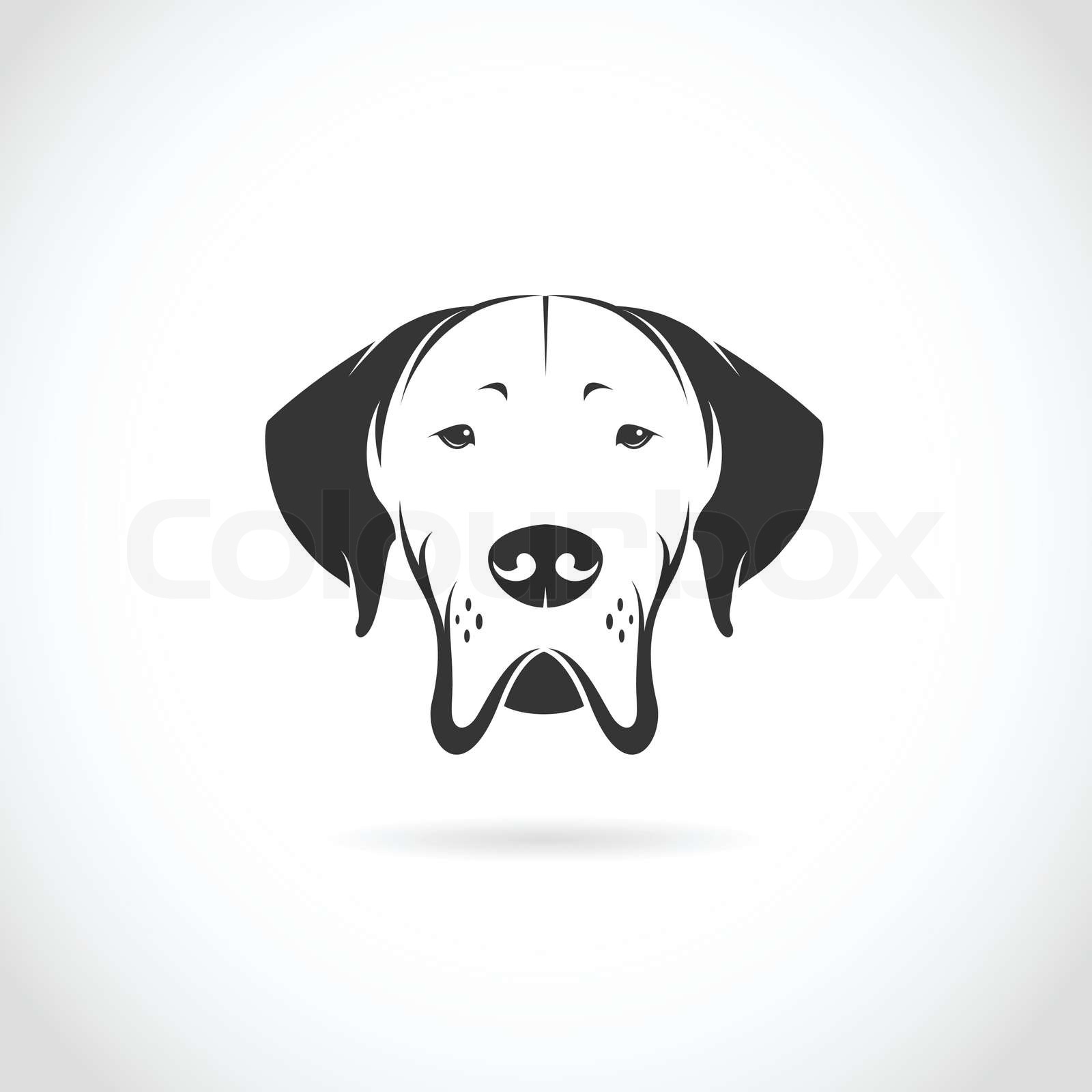 Vektor-Bild von Hund Kopf | Stock-Vektor | Colourbox