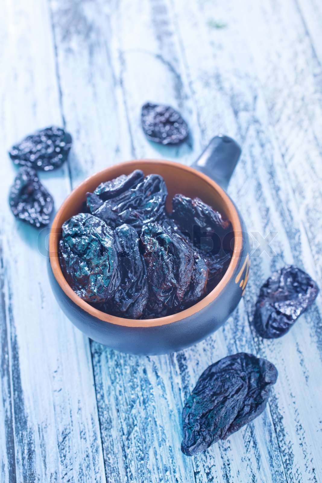 dry plums Stock image Colourbox