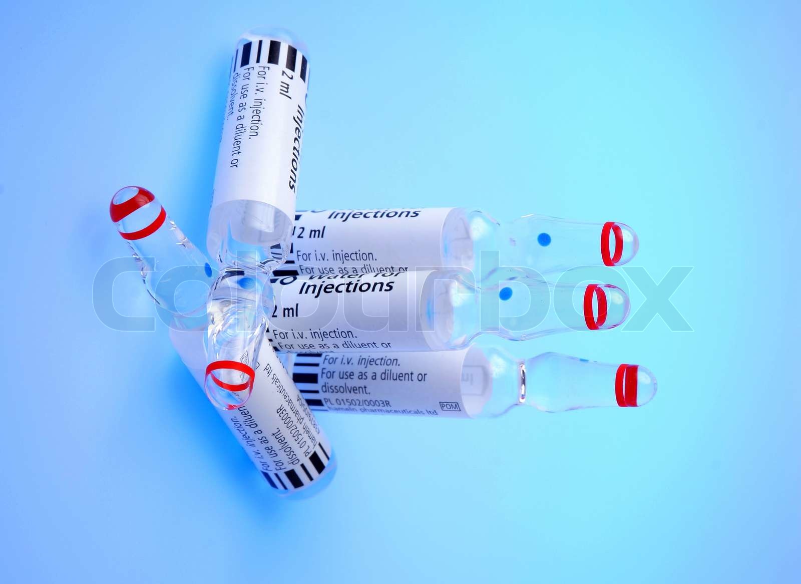 Glass medicine ampules for injections | Stock foto | Colourbox