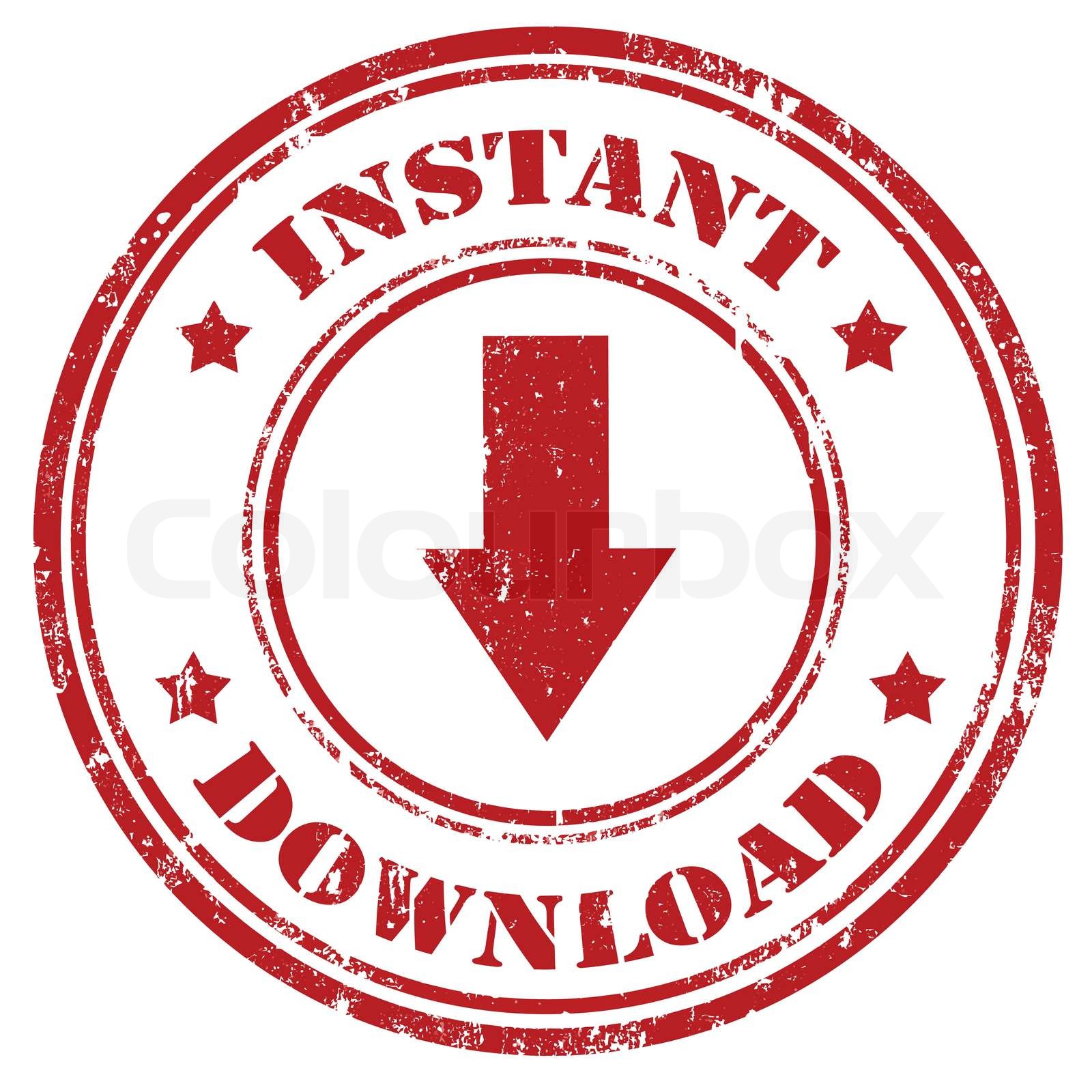 Instant Downloadstamp Stock vector Colourbox