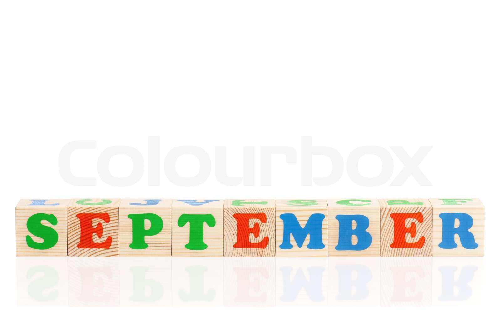 Word september | Stock image | Colourbox