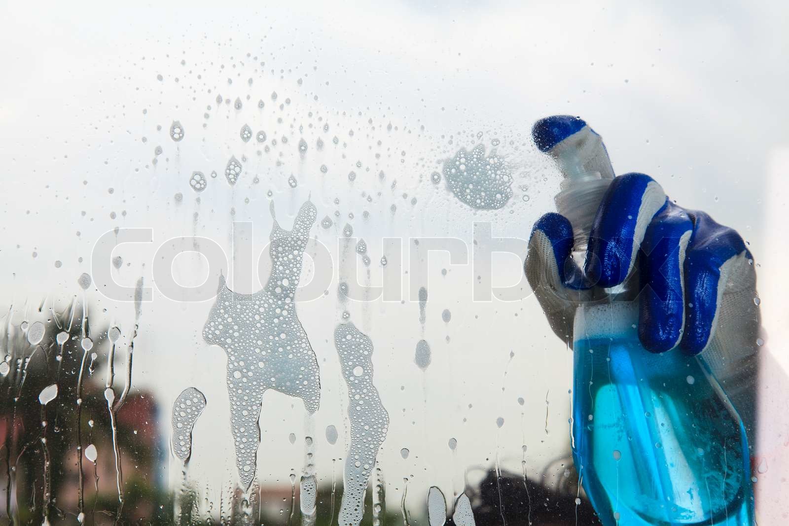 Glass cleaning | Stock image | Colourbox