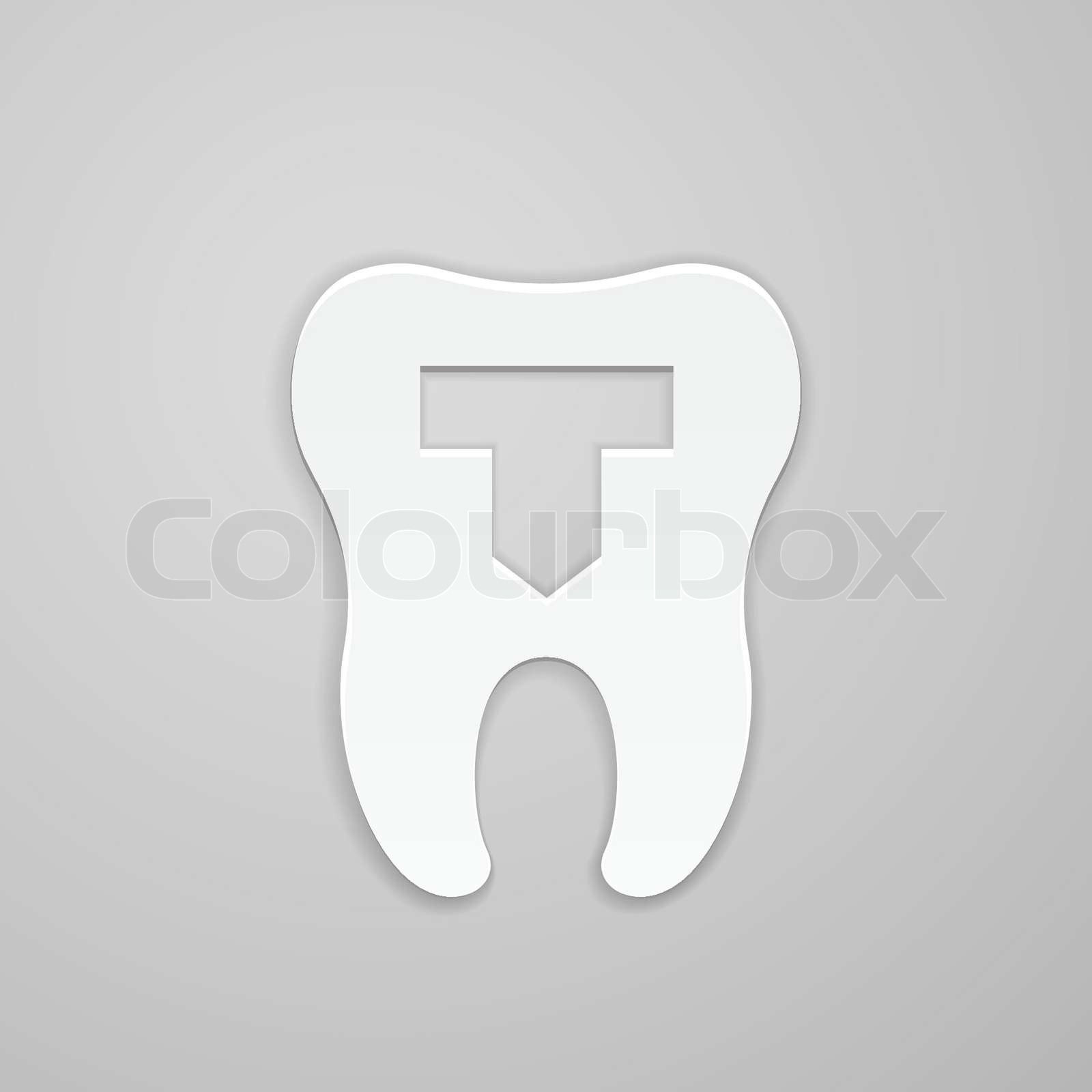 Dental emblem StockVektor Colourbox