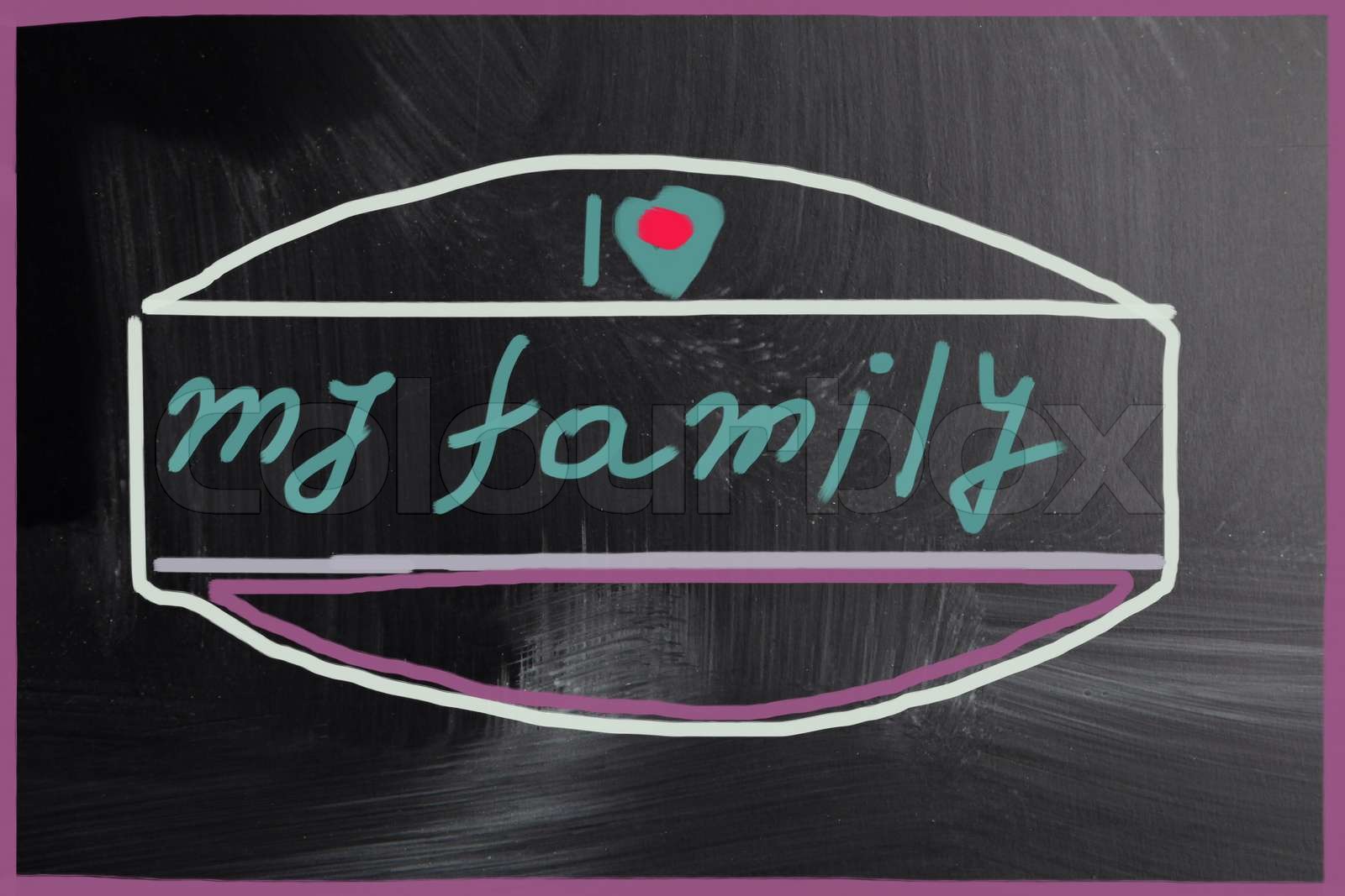 Ich liebe meine Familie | Stock Bild | Colourbox