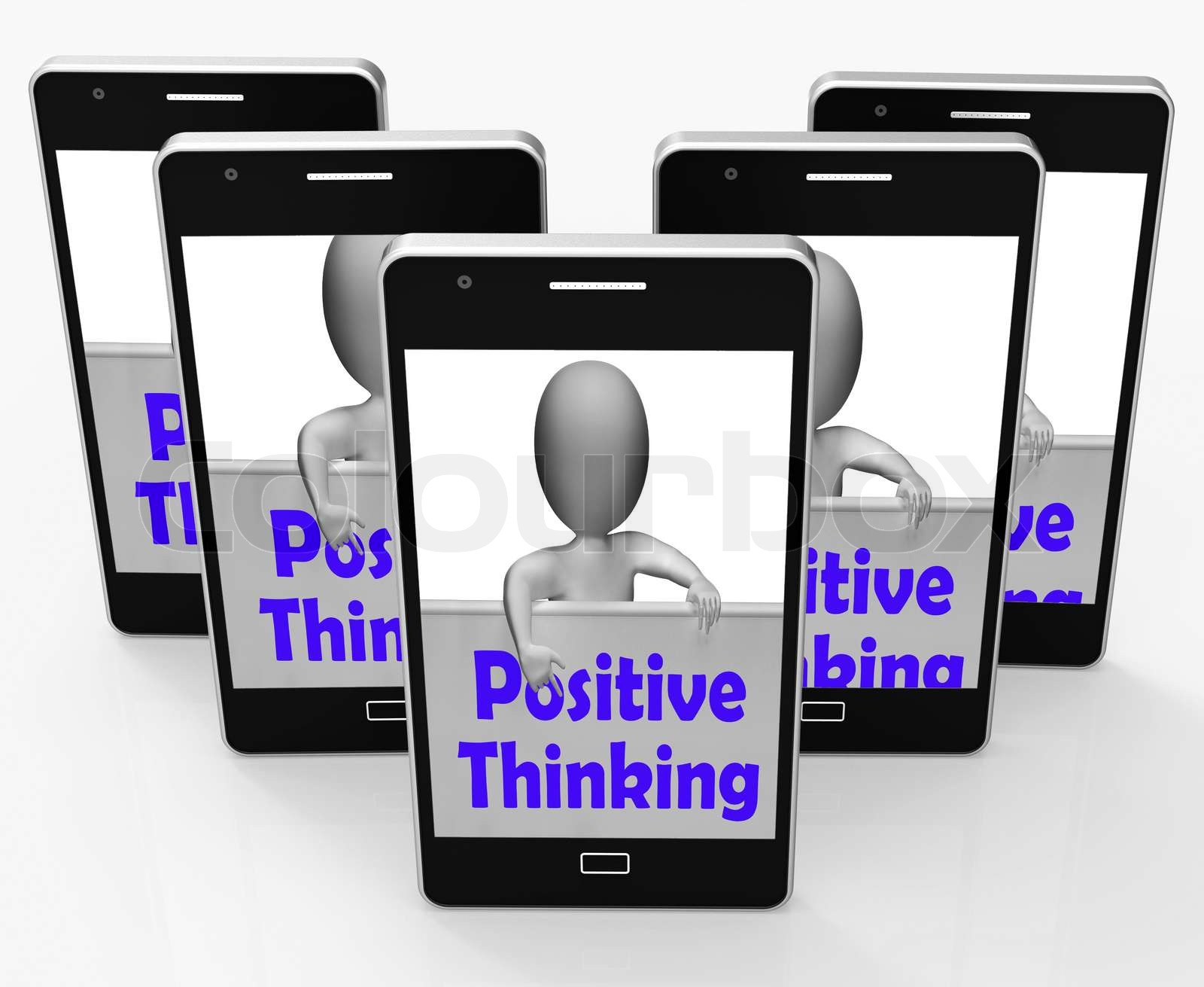 Symbol Für Gute Laune Positives Denken Mit 6 Buchstaben positives Denken-Zeichen zeigt Optimismus und gute Gedanken | Stock