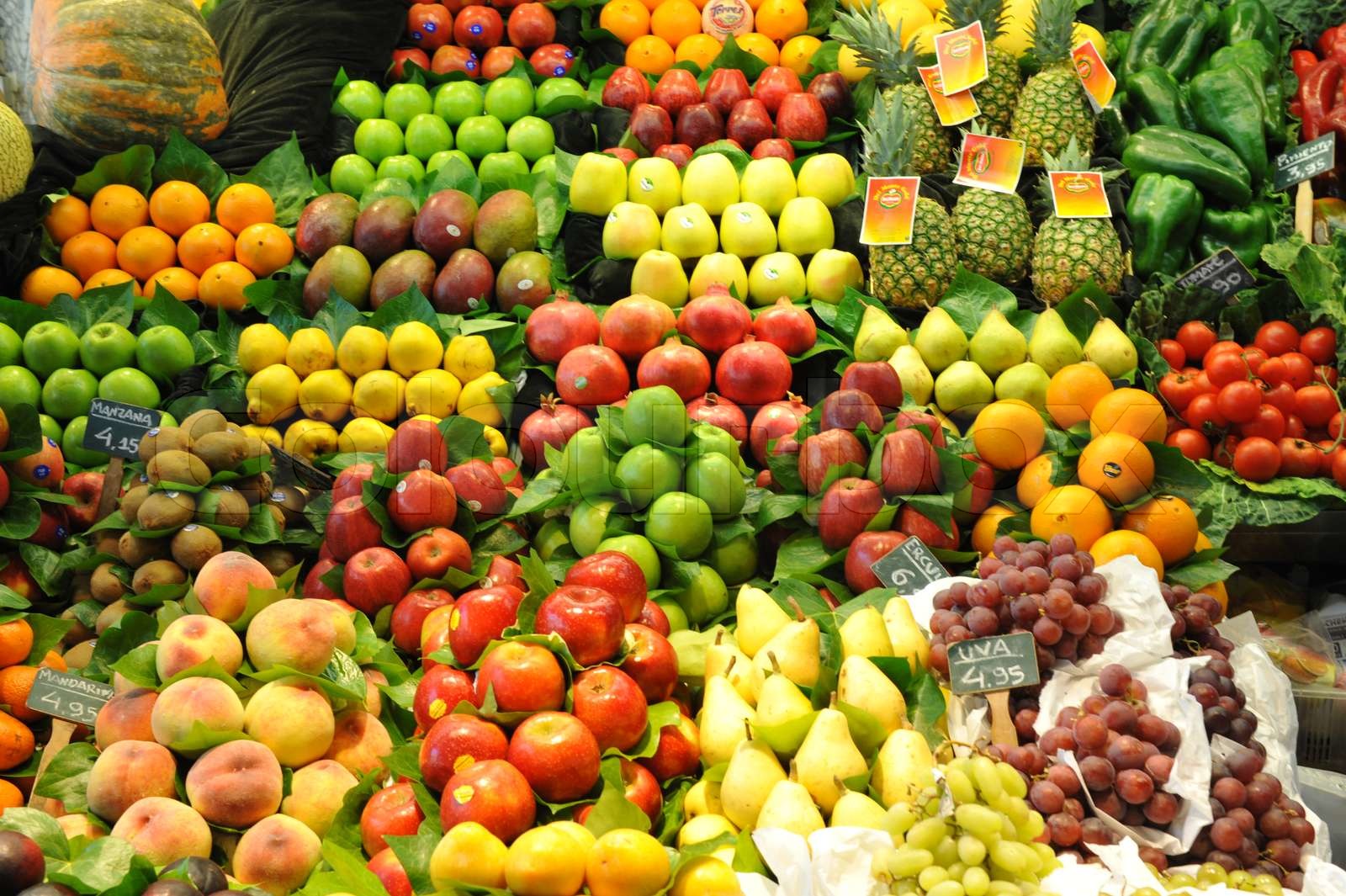 fruit, colours, colour | Stock image | Colourbox