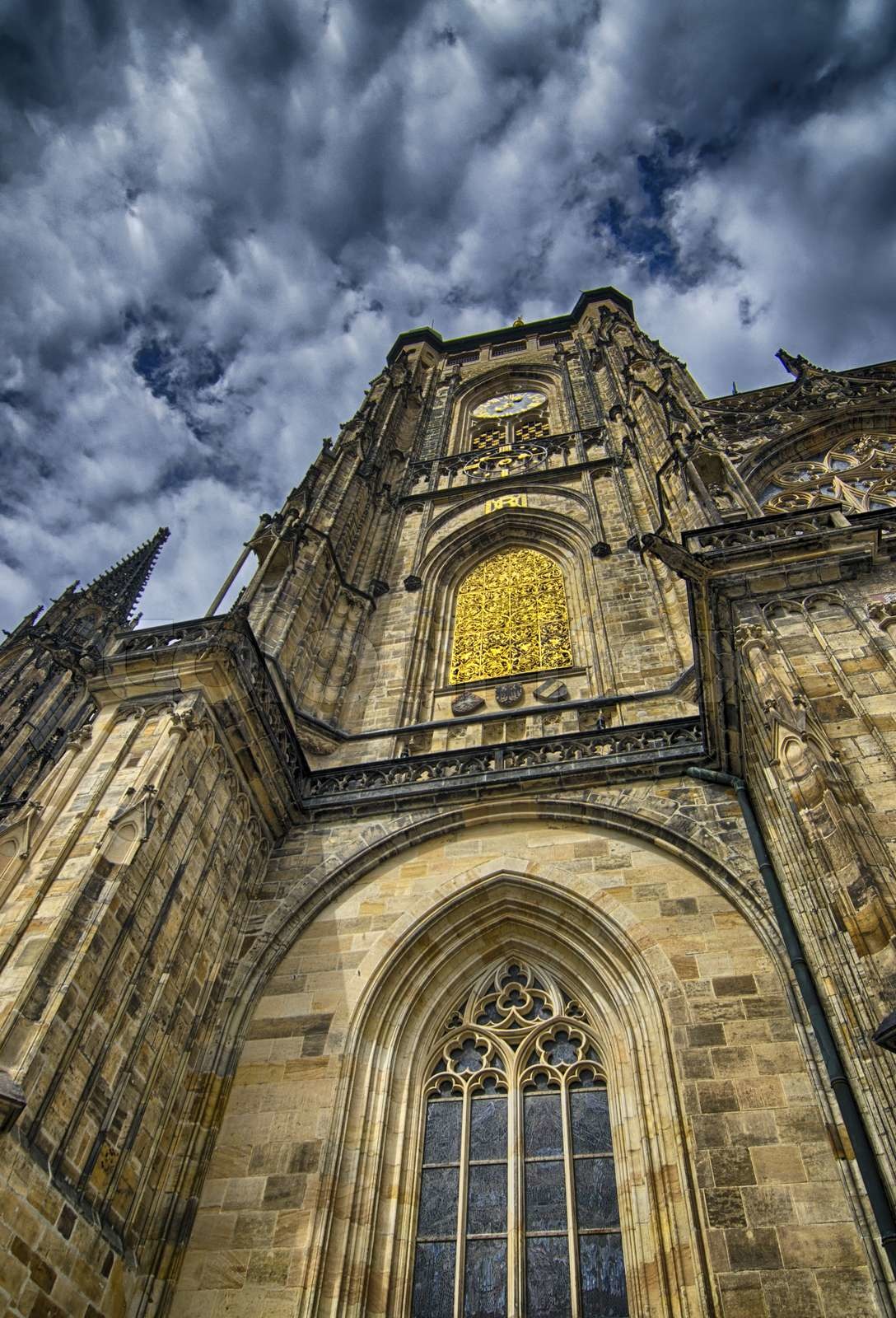 Typical ancient medieval architecture in Prague | Stock image | Colourbox