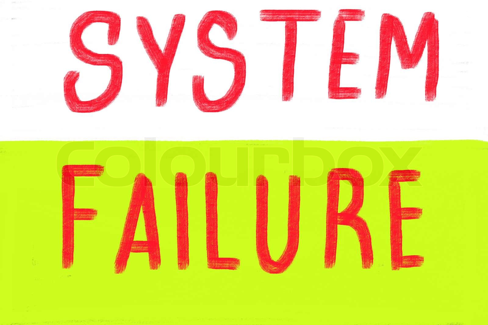 SystemFehlerKonzept Stock Bild Colourbox