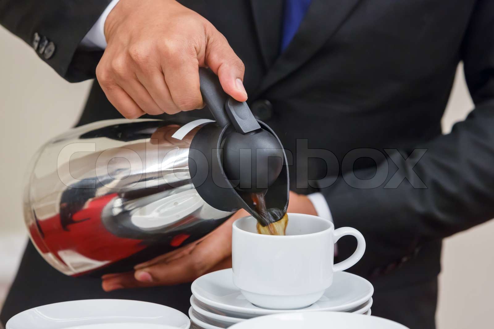 Coffee serving Stock image Colourbox