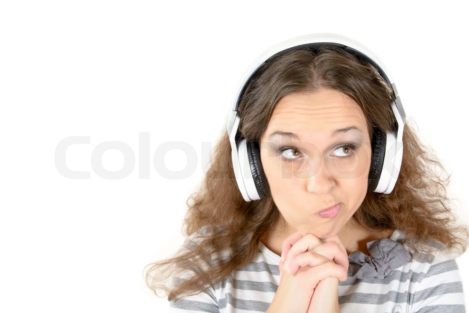 Suspicious Expression Stock Image Colourbox