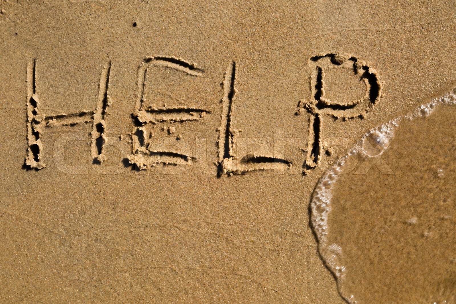 Hilfe Stock Bild Colourbox