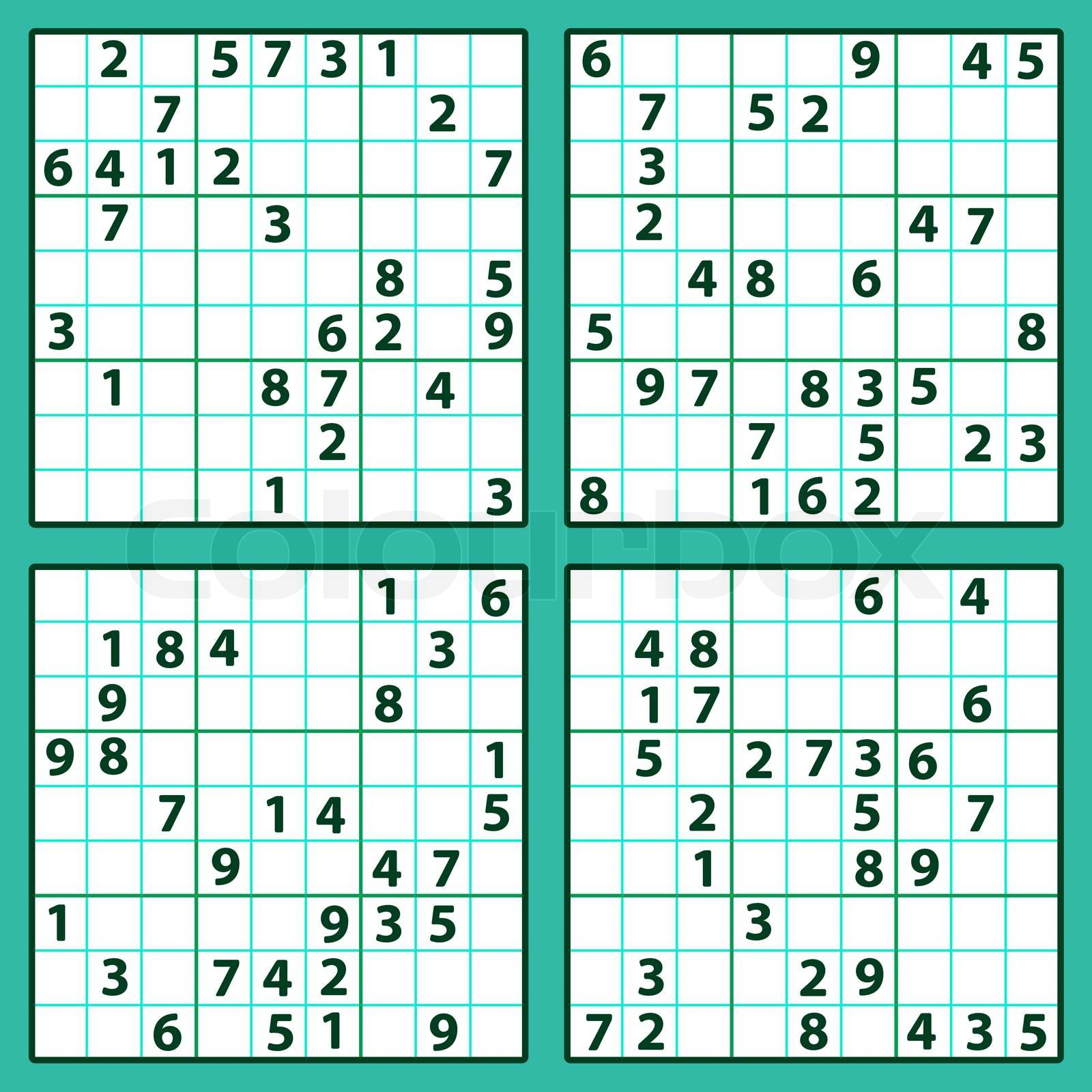 Sudoku Stock Vektor Colourbox Sudoku stock vektor colourbox