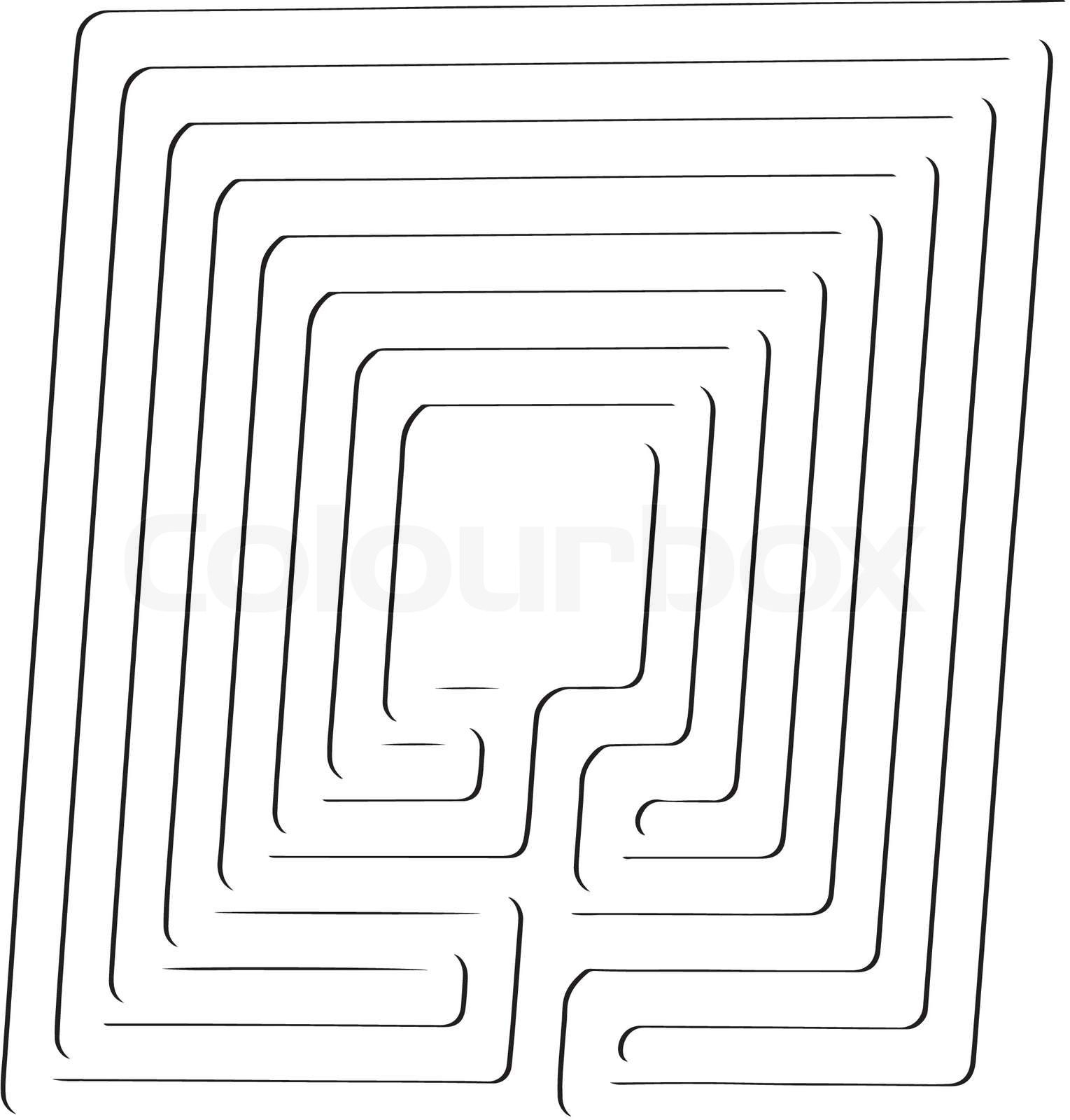 Abstract labyrinth | Stock vector | Colourbox