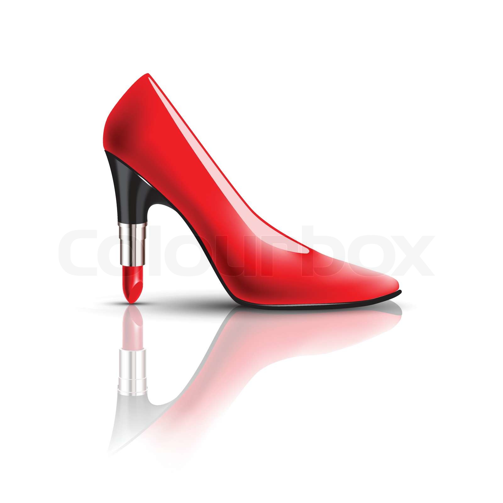 womens shoes with lipstick heel Stock vector Colourbox