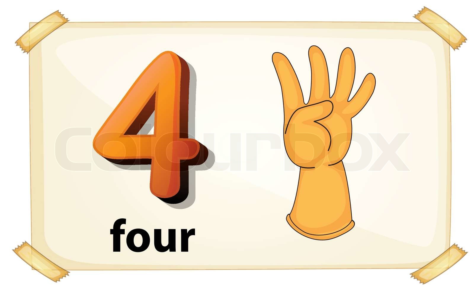 numbers-05 | Stock vector | Colourbox