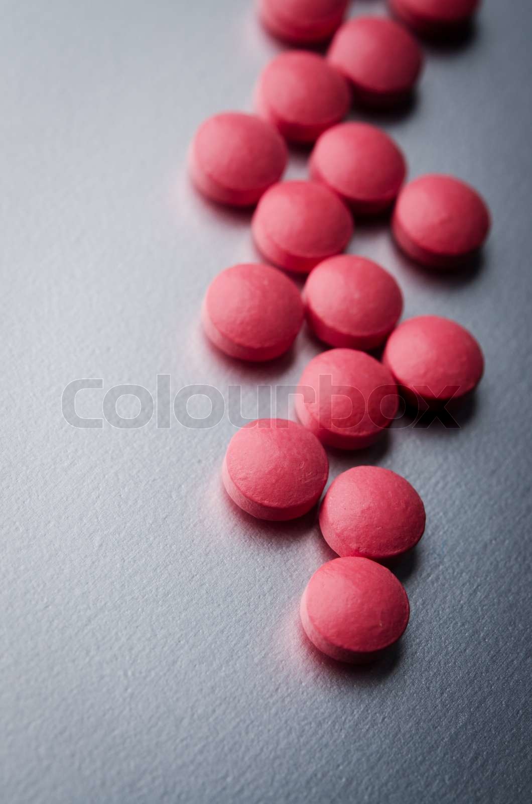 red tablets | Stock image | Colourbox