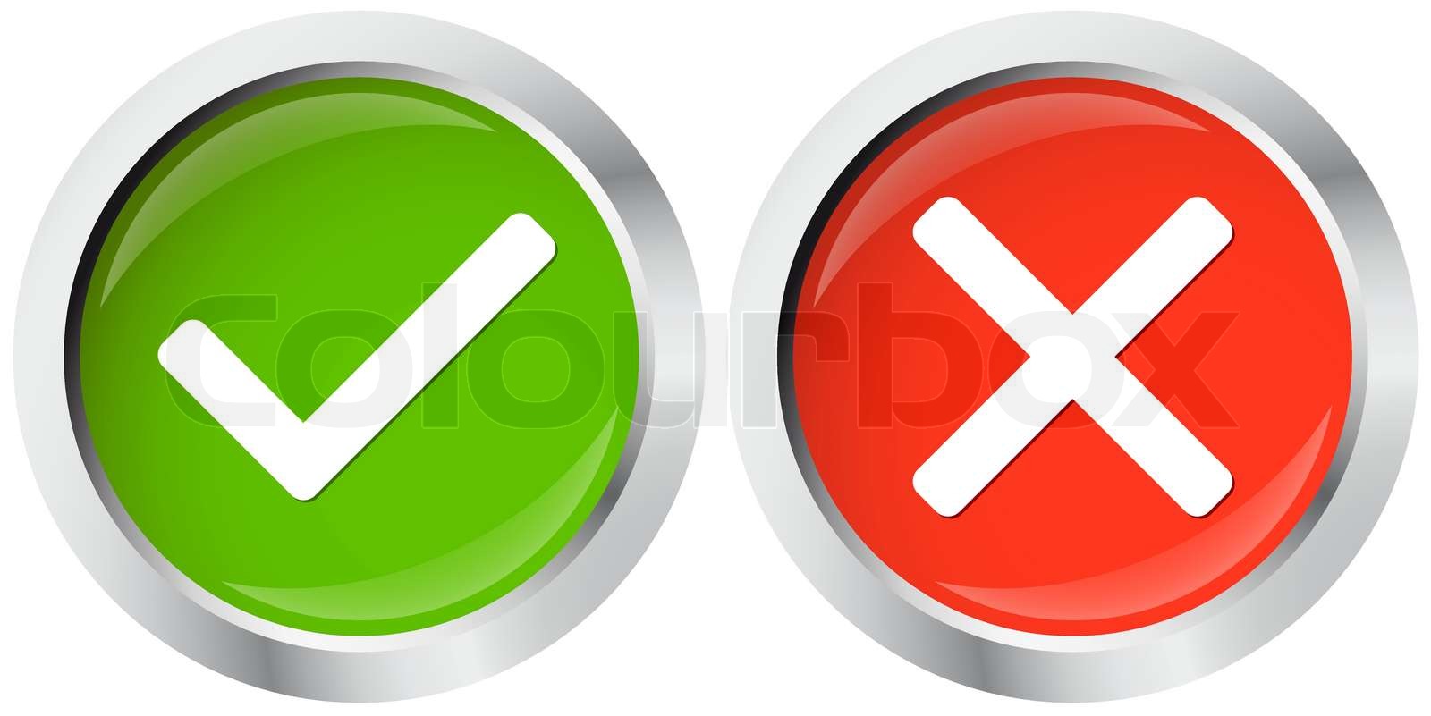 gut, schlecht, grün StockVektor Colourbox