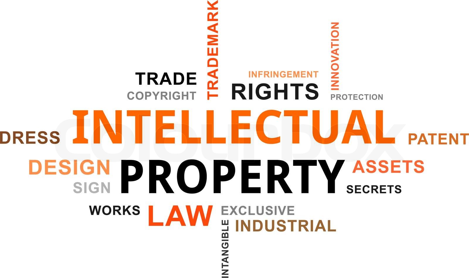 Word Cloud Intellectual Property Stock Vector Colourbox